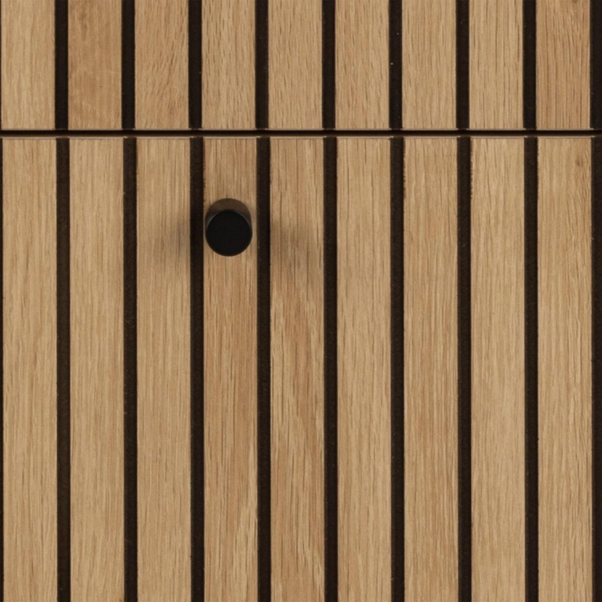 Albany Oak Ribbed 3 Drawer Chest