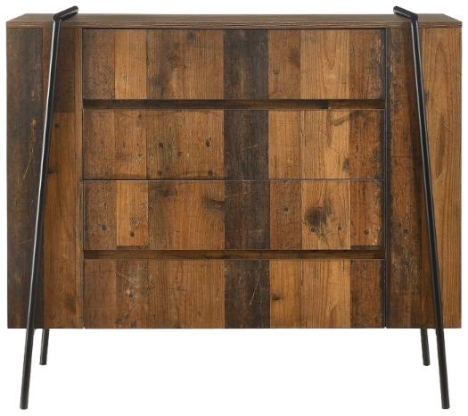 Alpena Rustic Oak 4 Drawer Chest