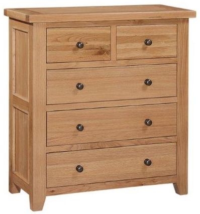 Appleby Oak Chest of Drawer, 2 + 3 Drawers