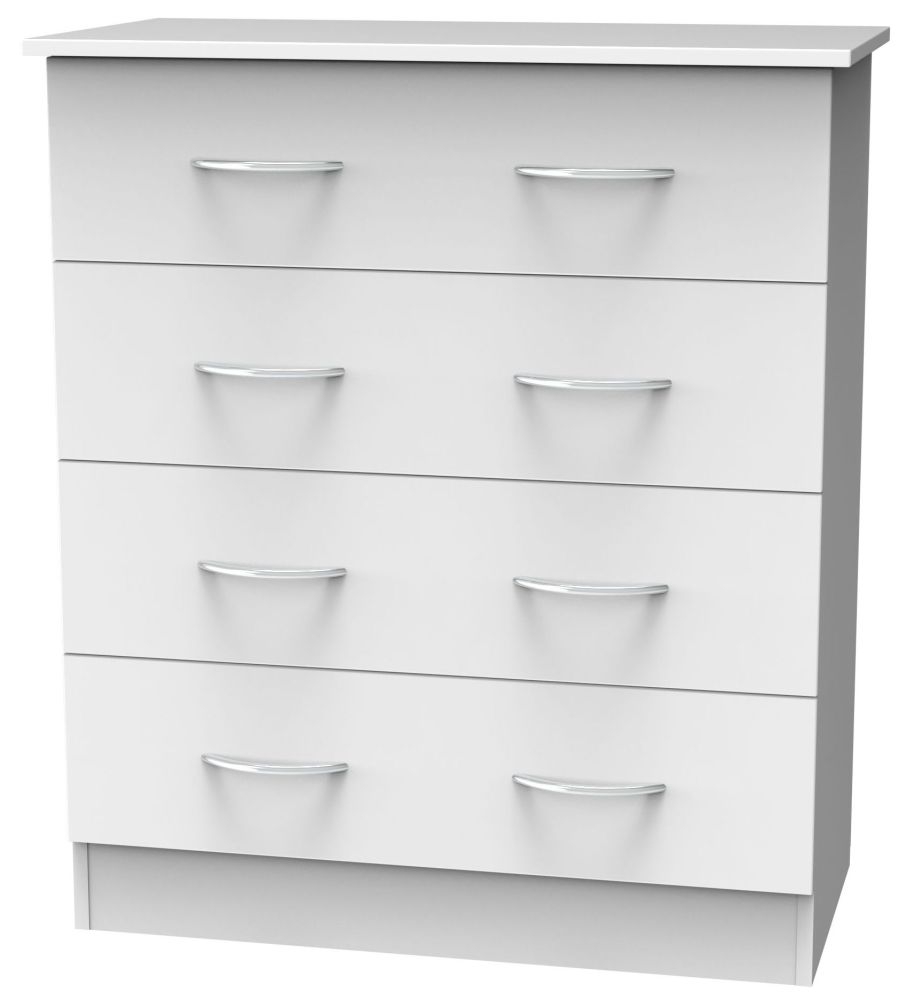 Avon Chest - 4 Drawer - White