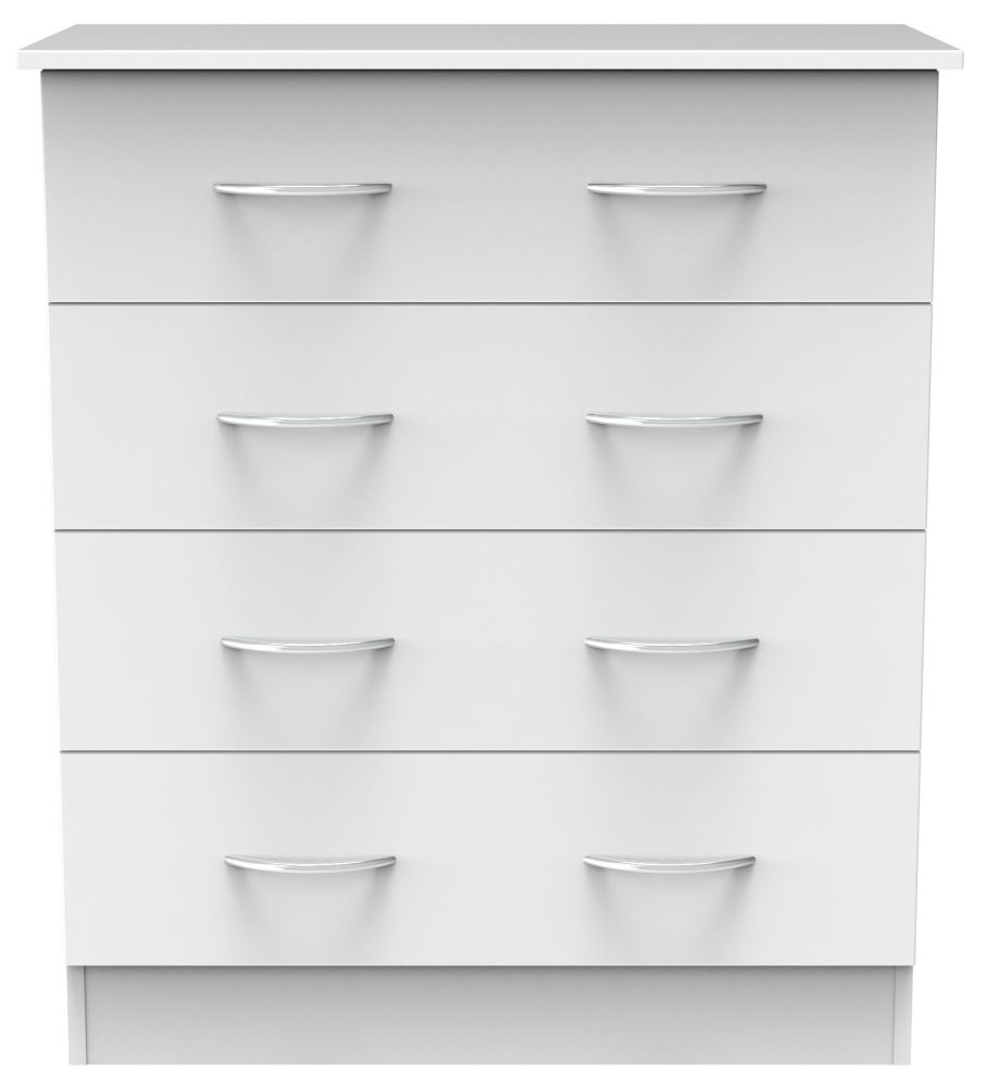 Avon White 4 Drawer Chest