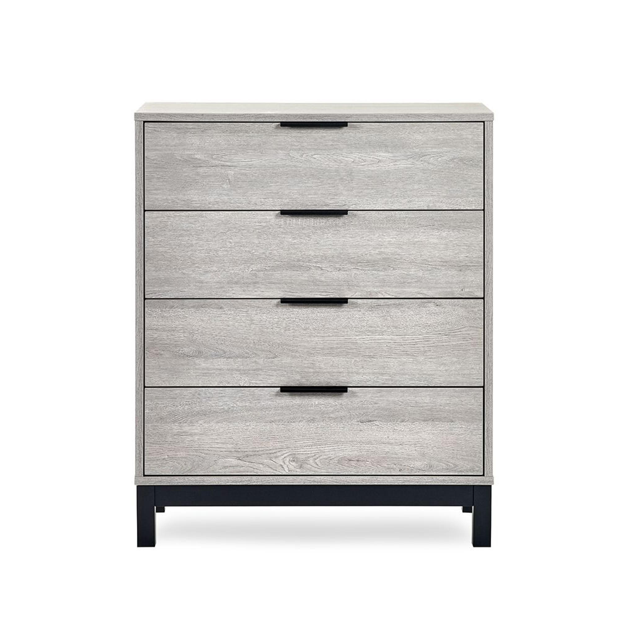 Bali Grey Oak Chest of Drawers - 4 Drawer