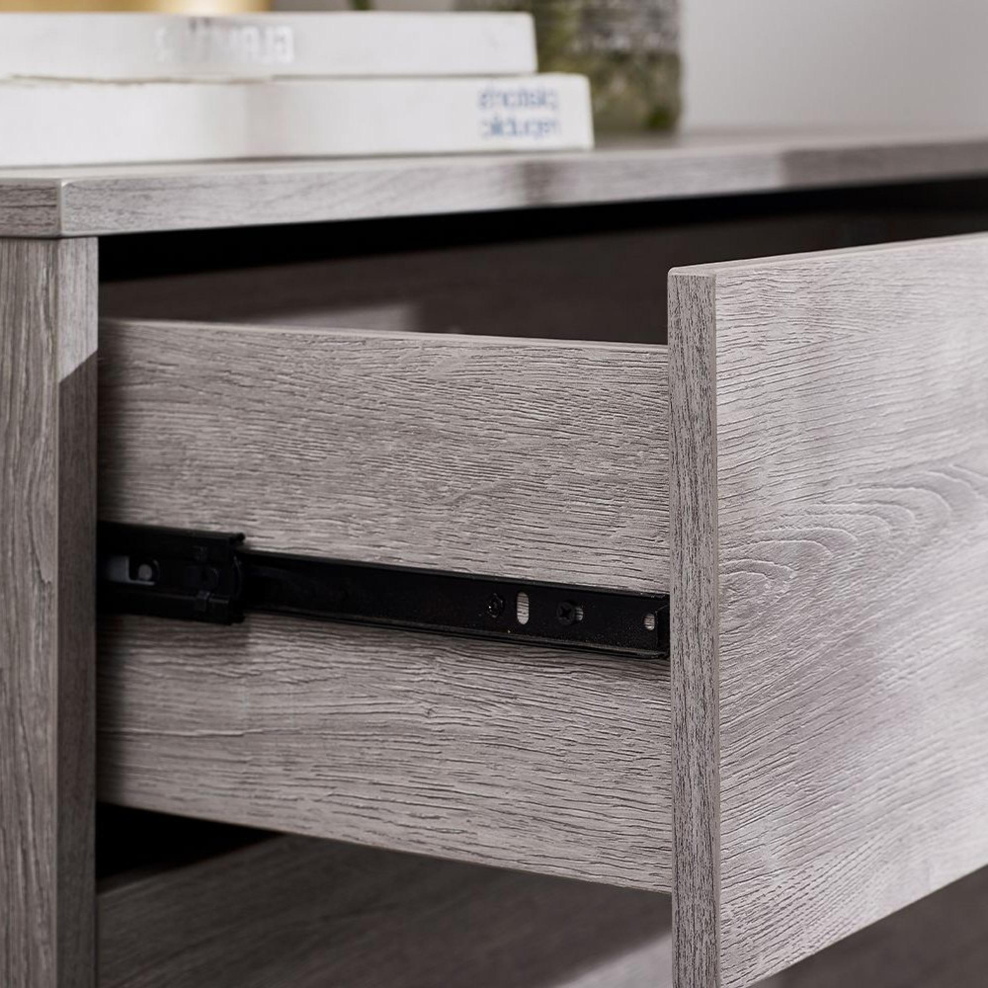 Bali Grey Oak Chest of Drawers - 4 Drawer