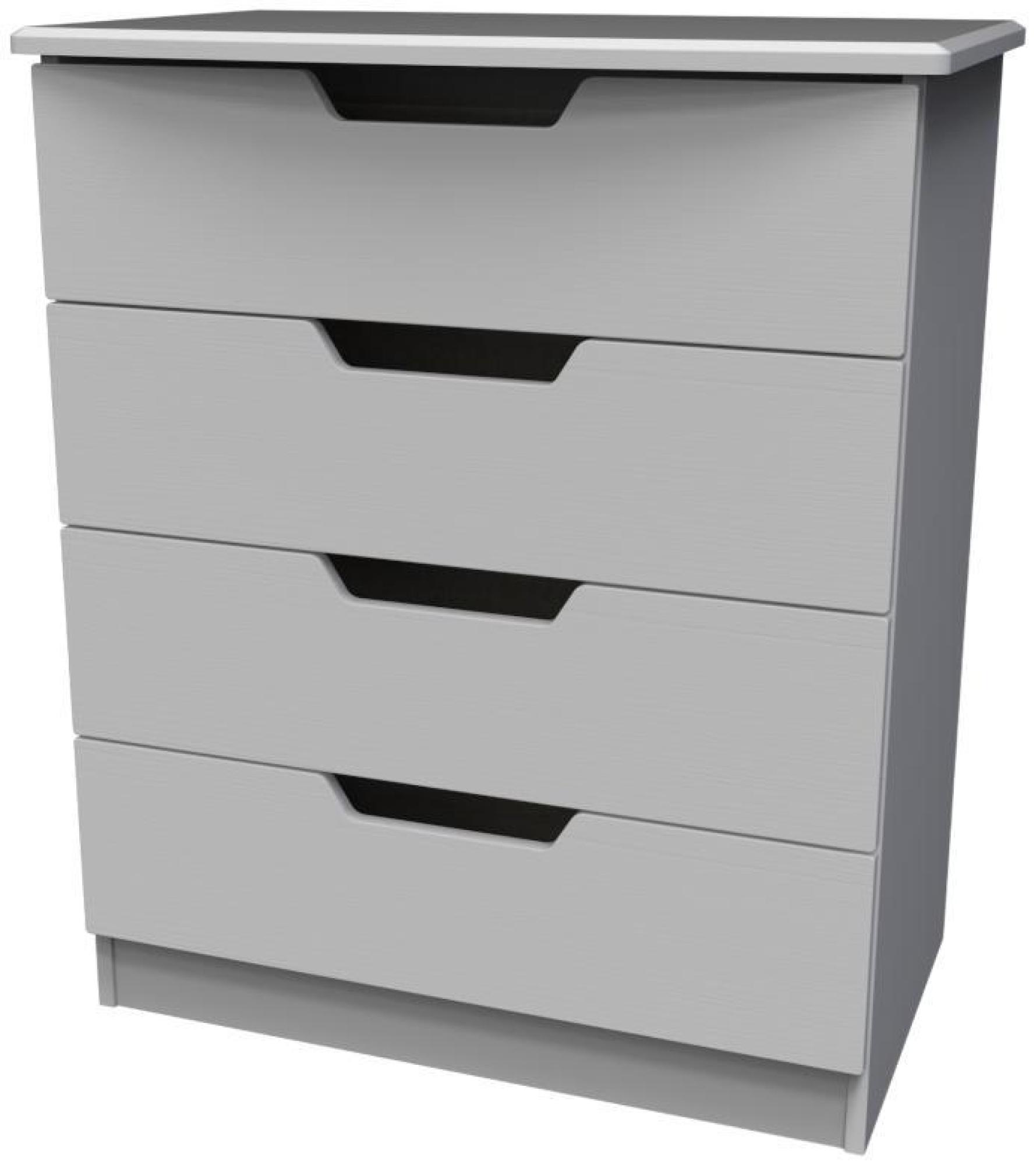 Bella Chest - 4 Drawer - Grey Ash