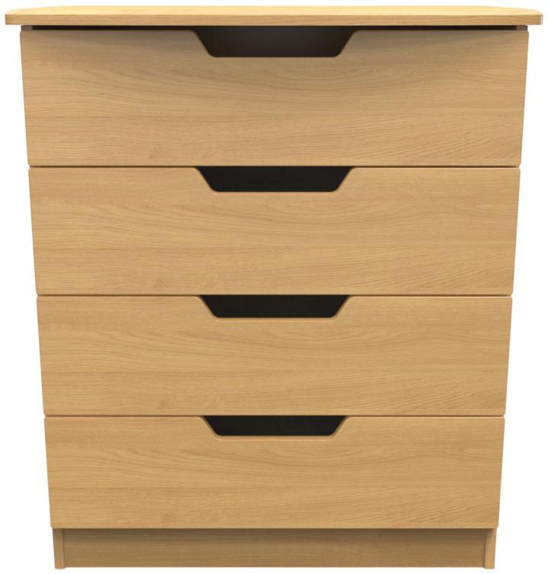 Bella Oak Effect 4 Drawer Chest