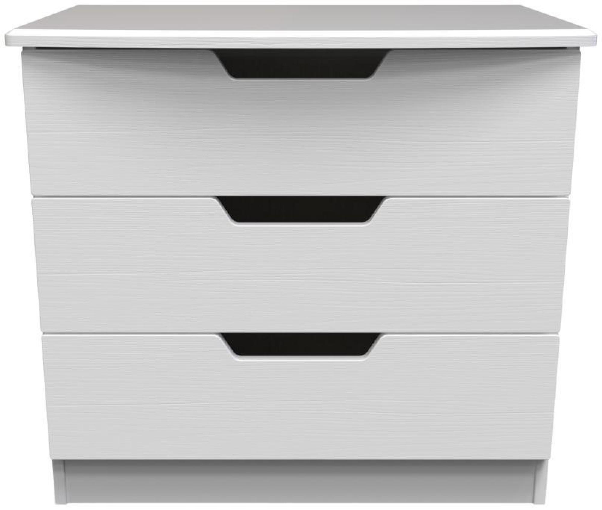 Bella White 3 Drawer Small Chest