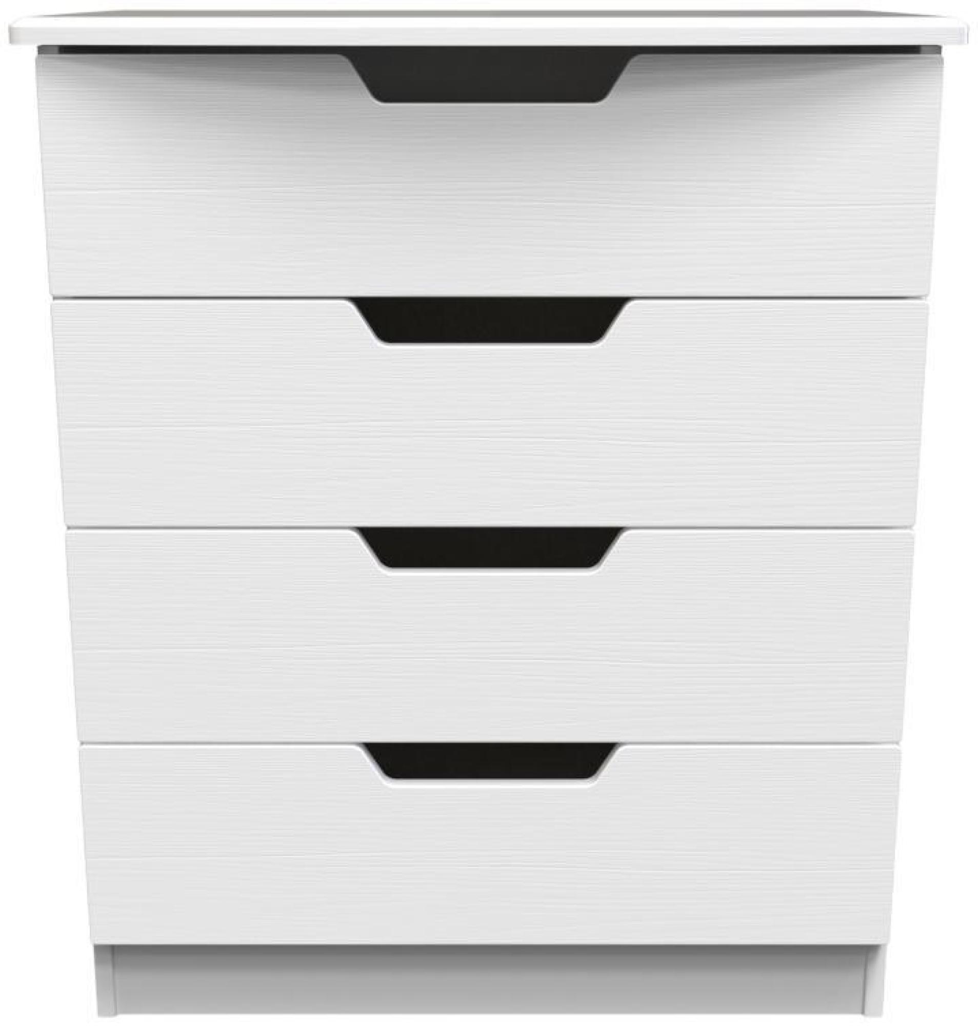 Bella White 4 Drawer Chest