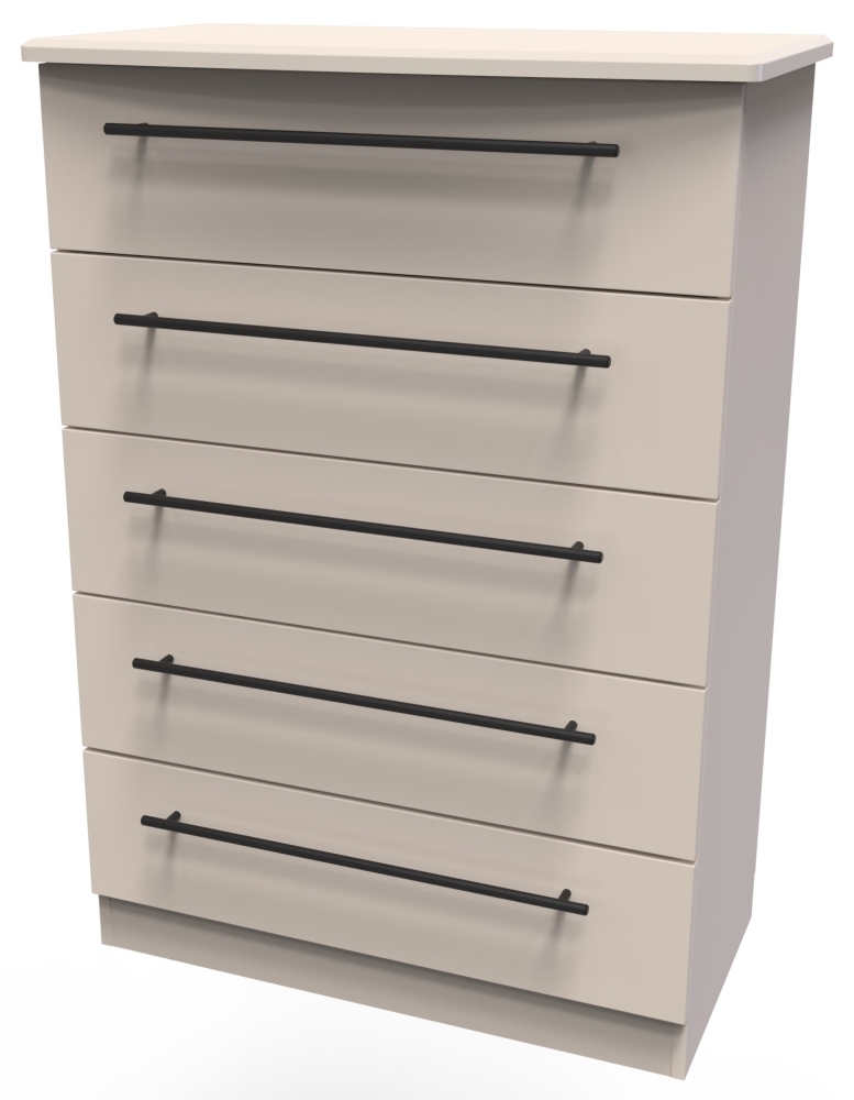 Beverley Chest - 5 Drawer - Cashmere