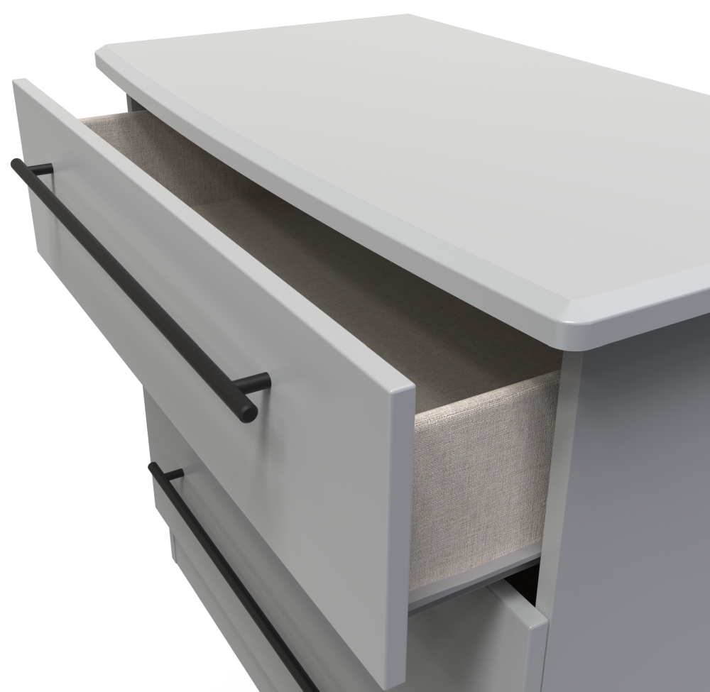 Beverley Chest - 3 Drawer - Small - Grey