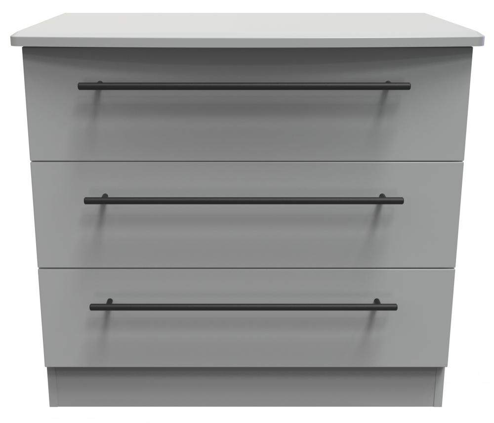 Beverley Grey 3 Drawer Small Chest