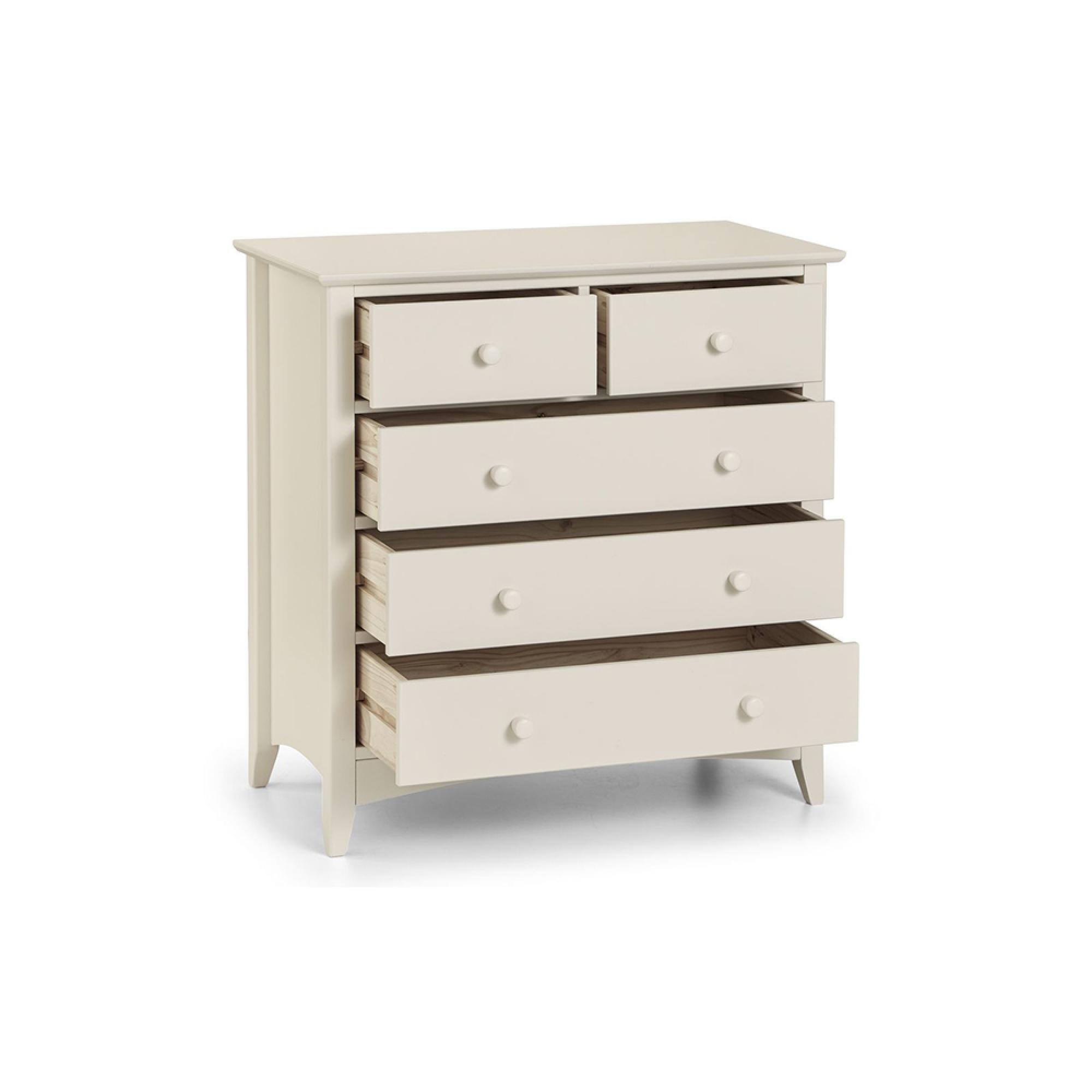 Cameo Chest of Drawers - 3+2 Drawer - White