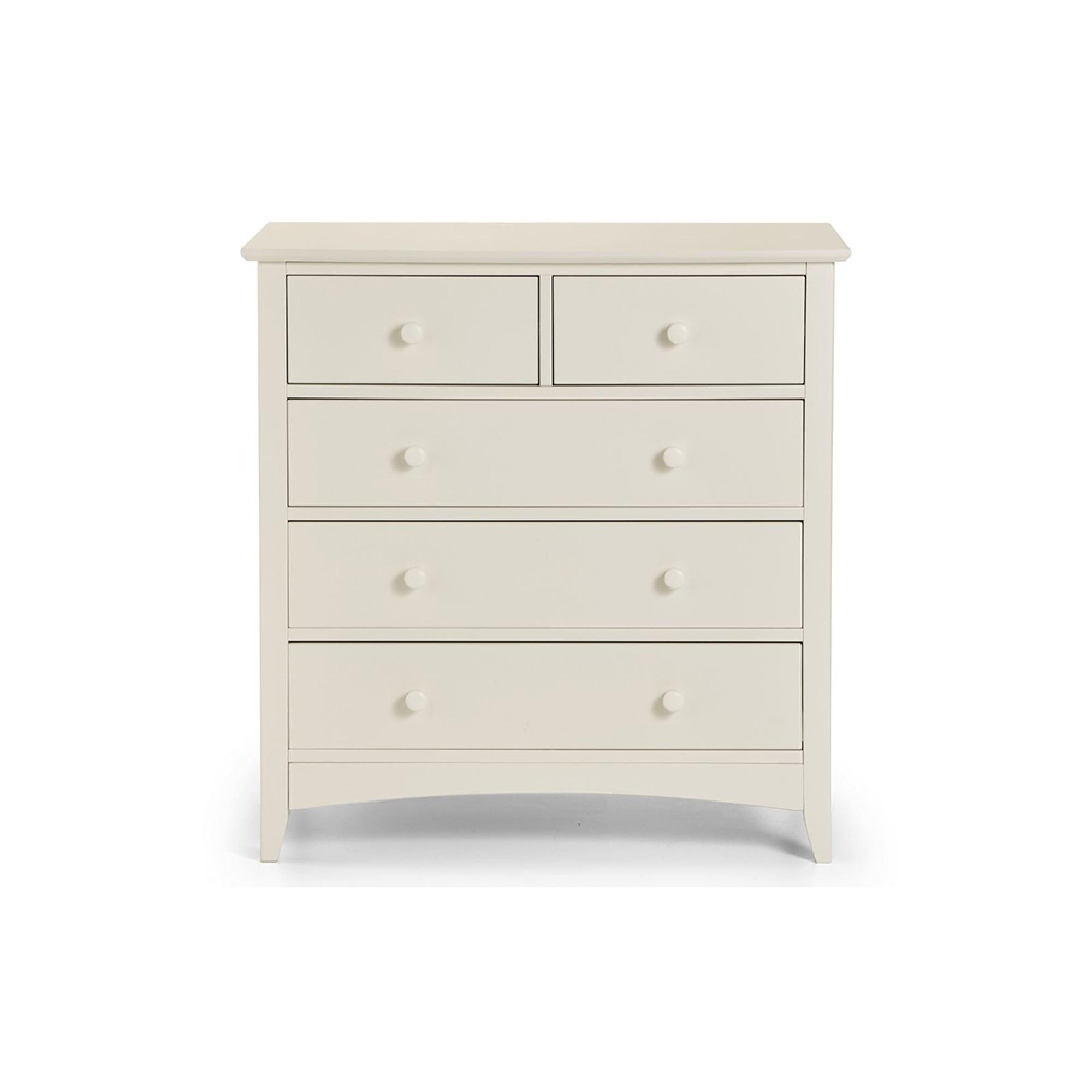 Cameo Chest of Drawers - 3+2 Drawer - White