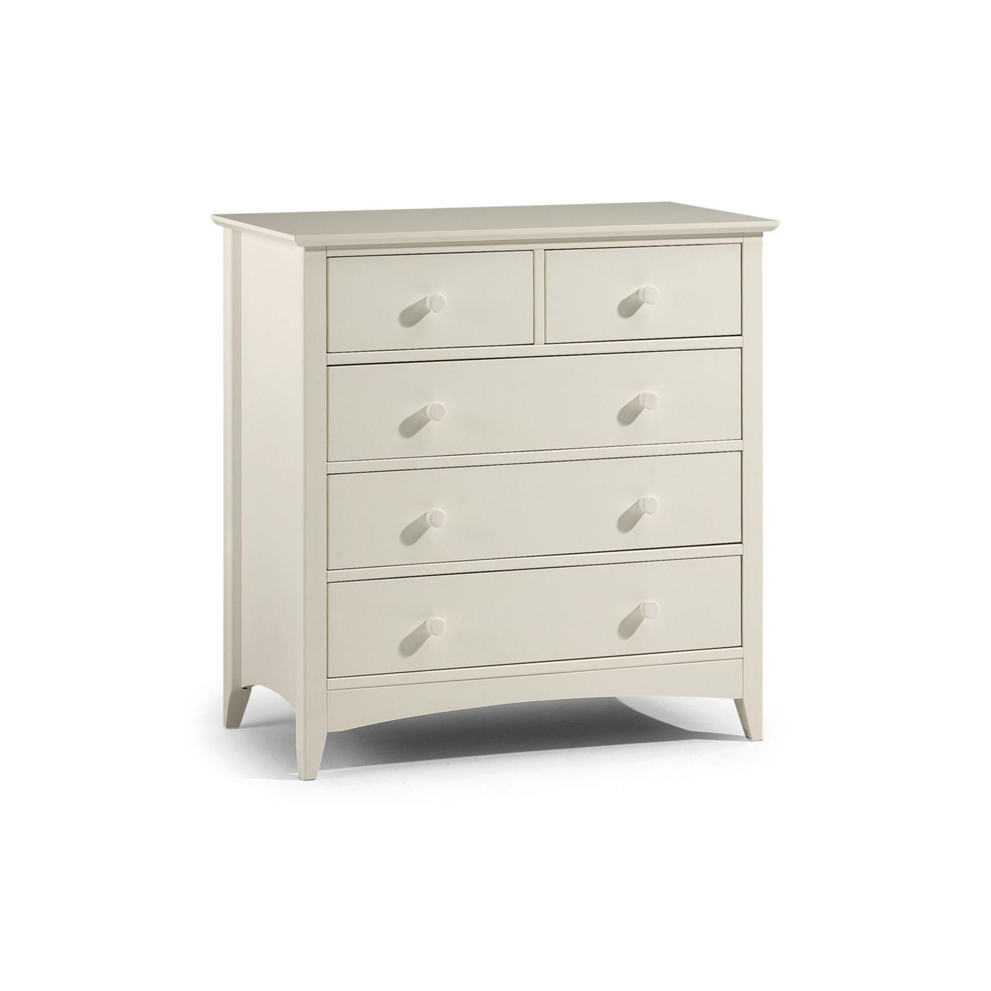 Cameo Chest of Drawers - 3+2 Drawer - White