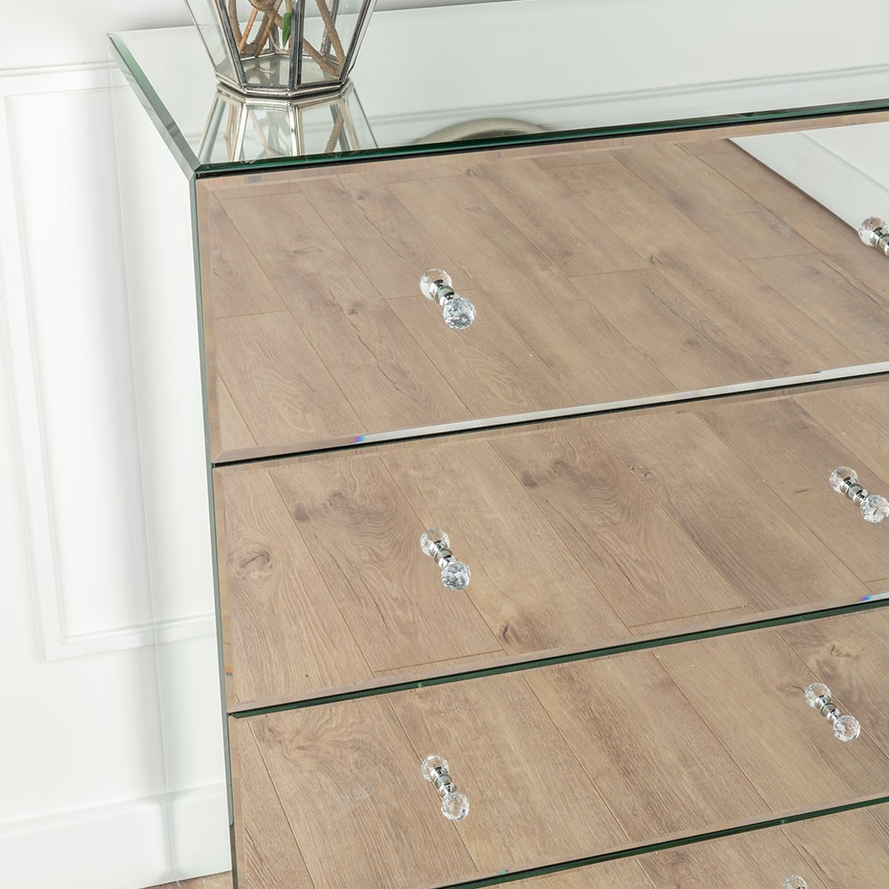 Chelsea Chest - 4 Drawer - Mirrored