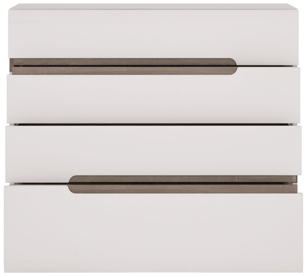 Chelsea White Gloss 4 Drawer Chest