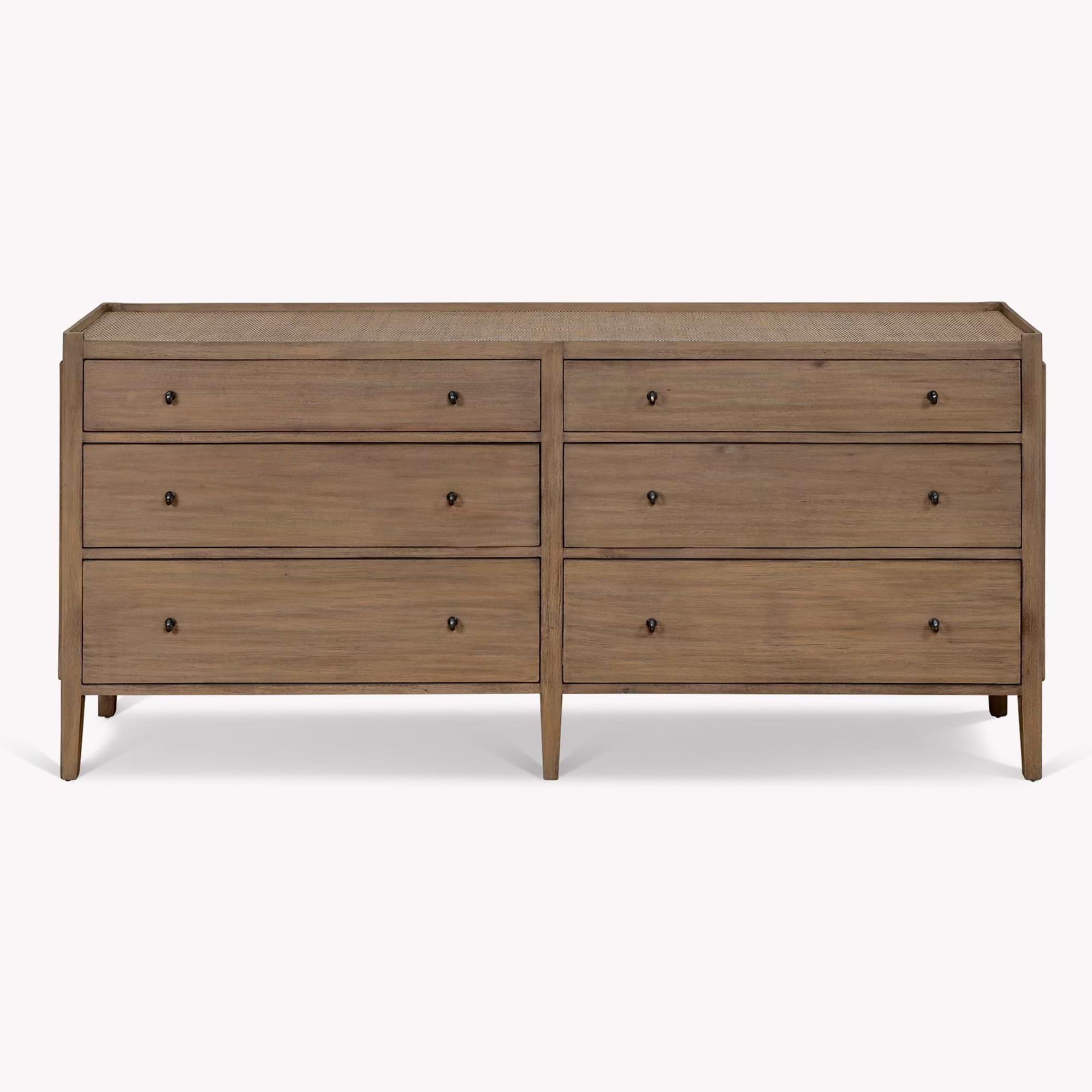 Chesterton Double Chest of Drawers Natural Rattan