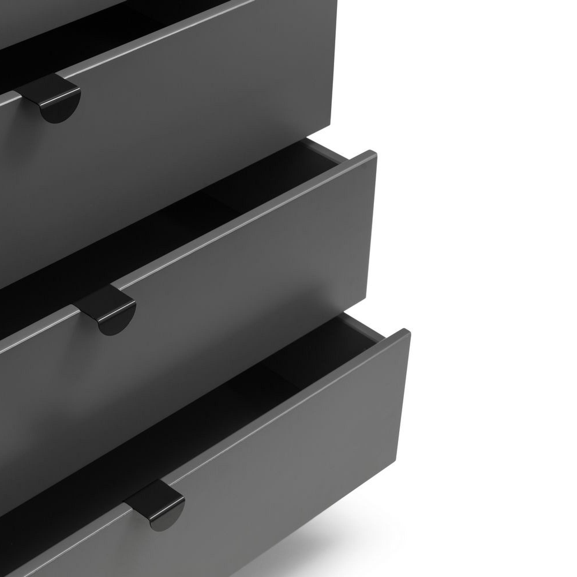 Chloe Chest of Drawers - 4 Drawer - Grey