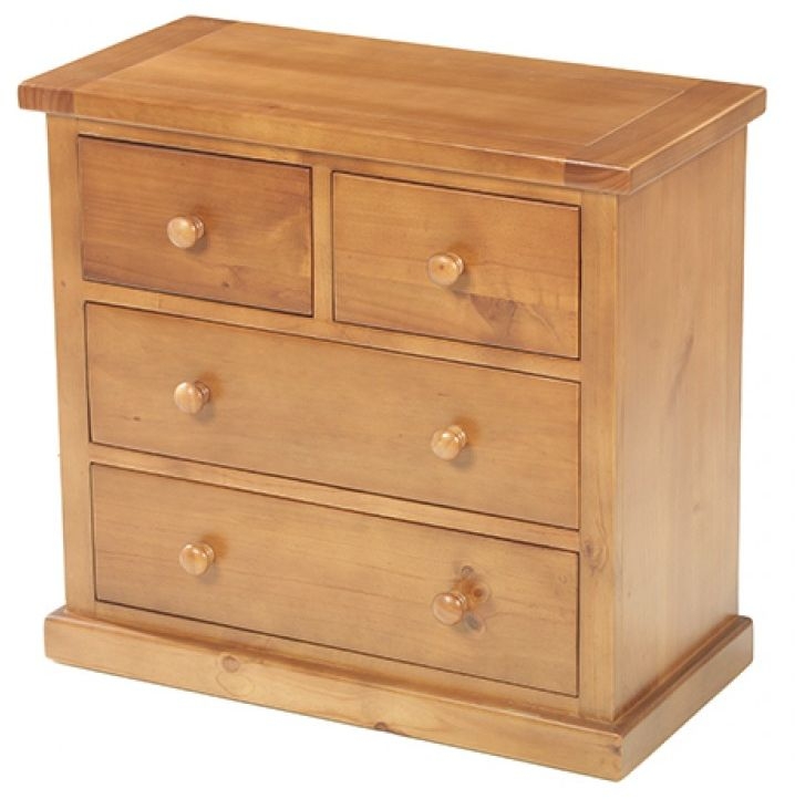 Churchill Waxed Pine 2+2 Drawer Chest