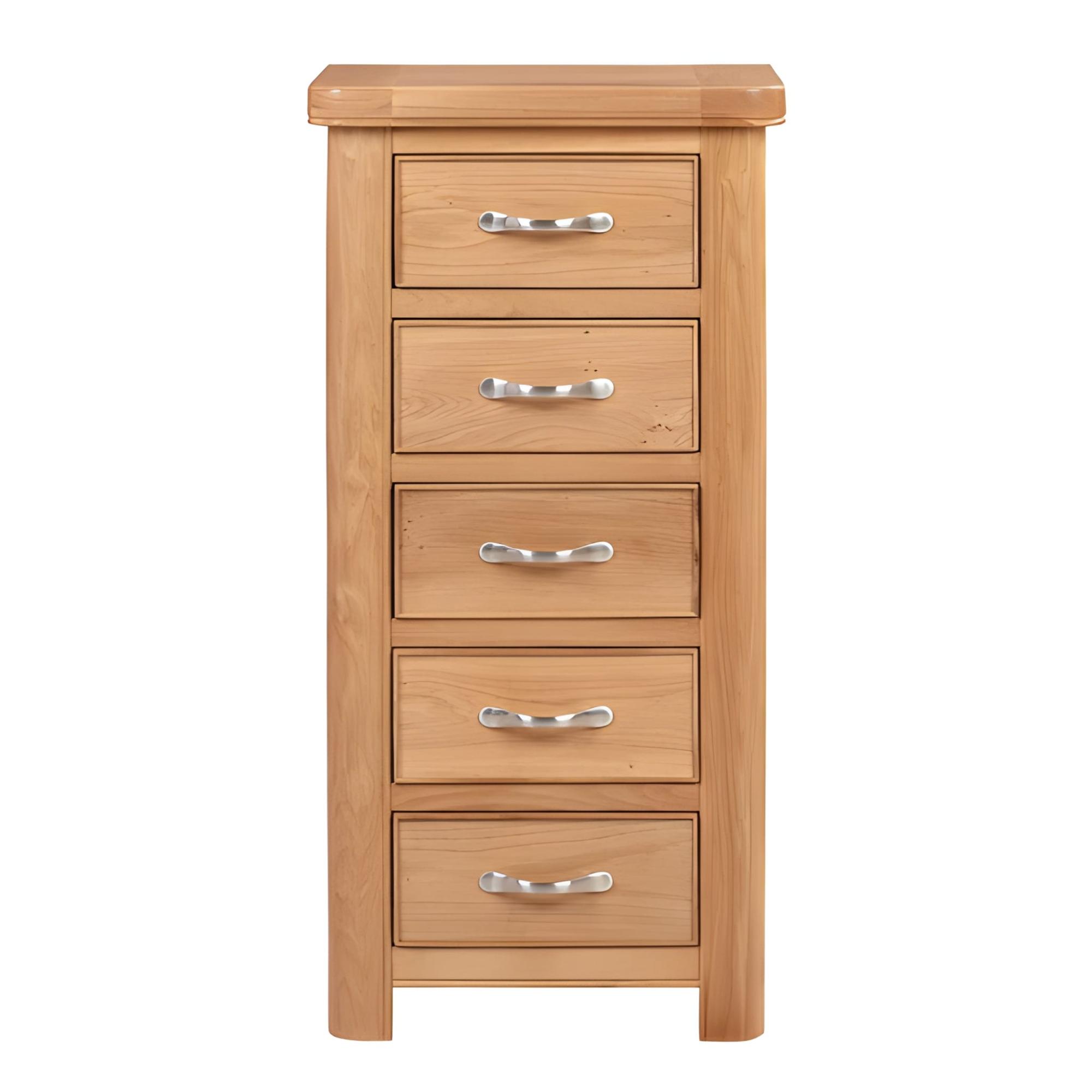 Clarion Chest - 5 Drawer - Tall - Oak