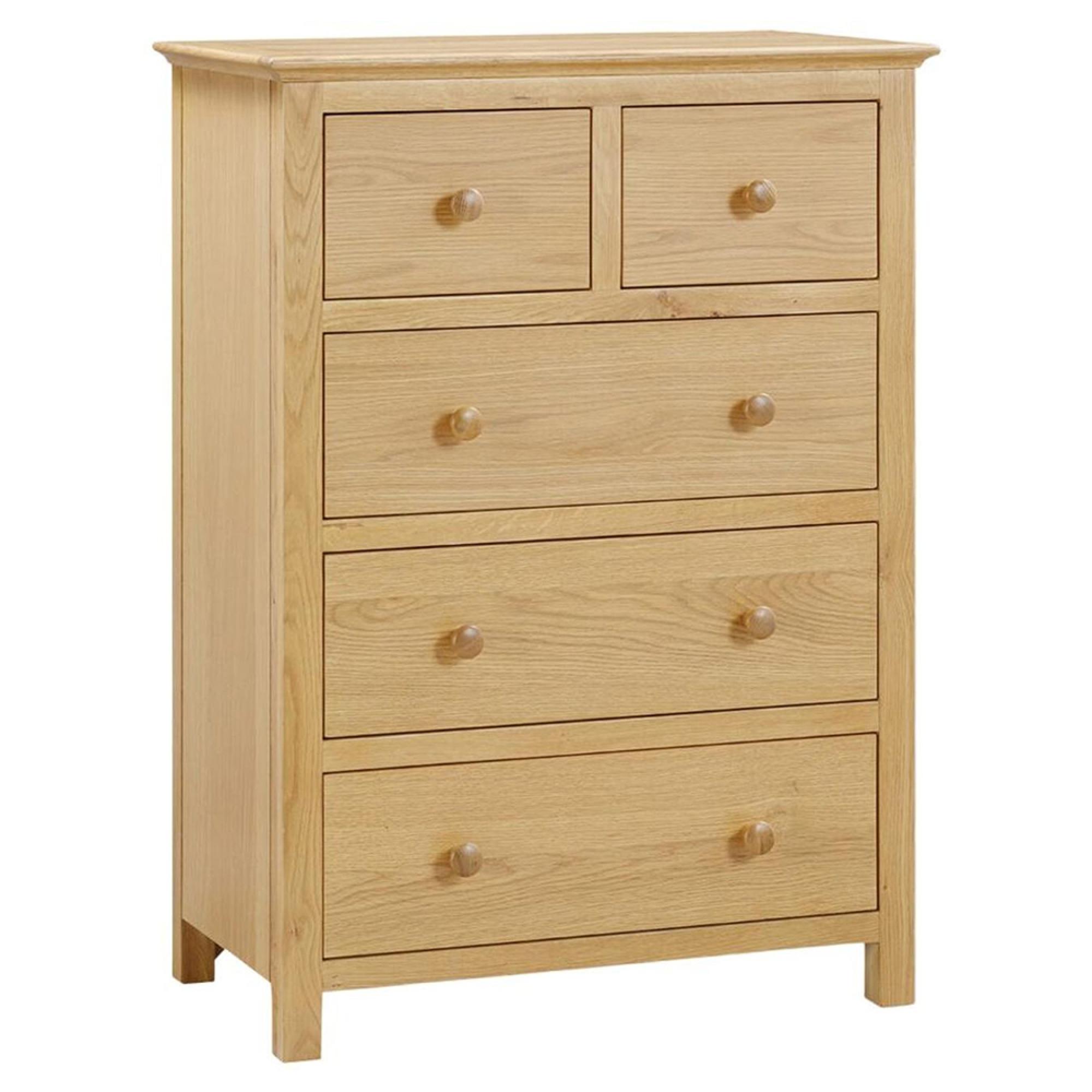 Clearance - Arlington Oak 2+3 Drawer Chest - FSS16373