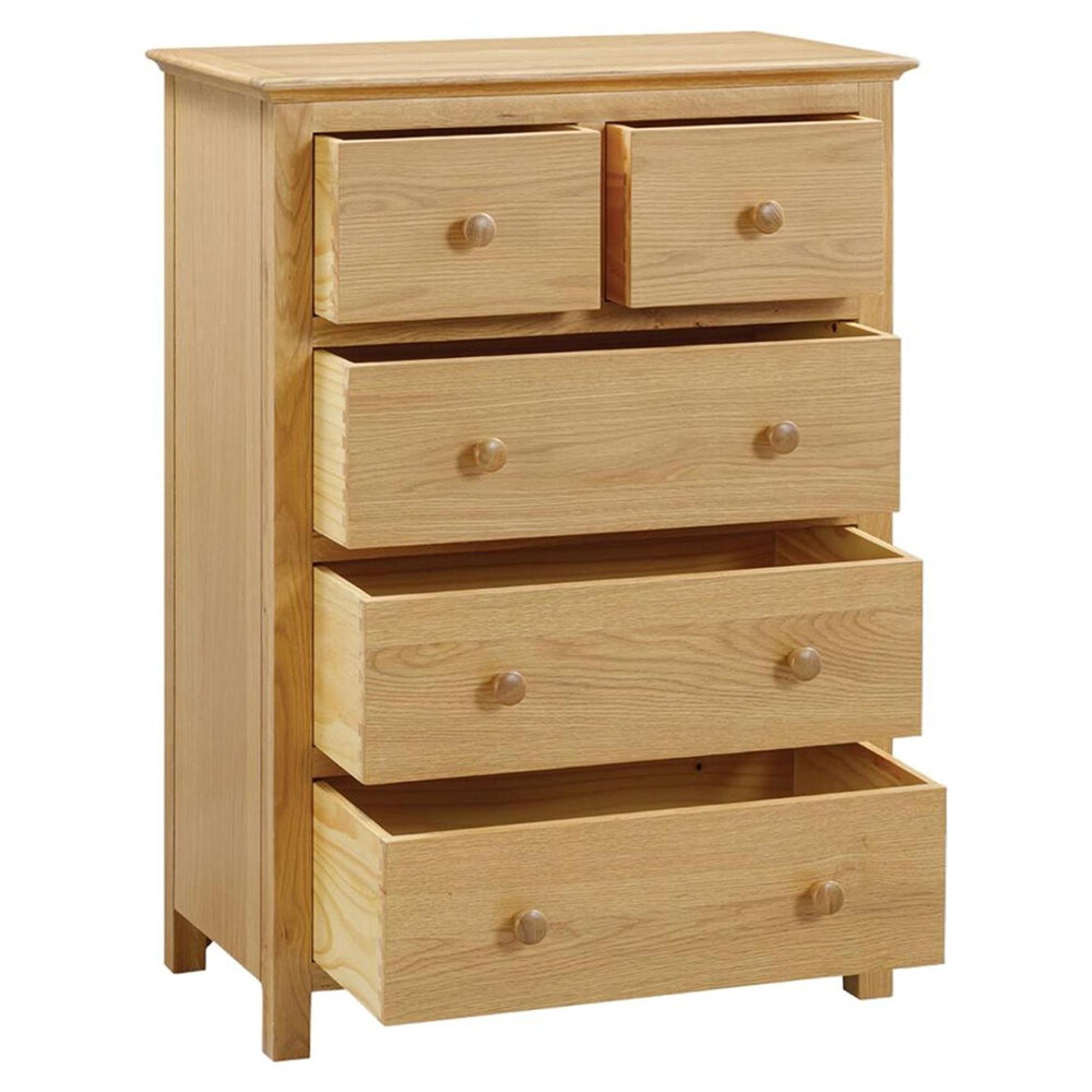 Clearance - Arlington Oak 2+3 Drawer Chest - FSS16373