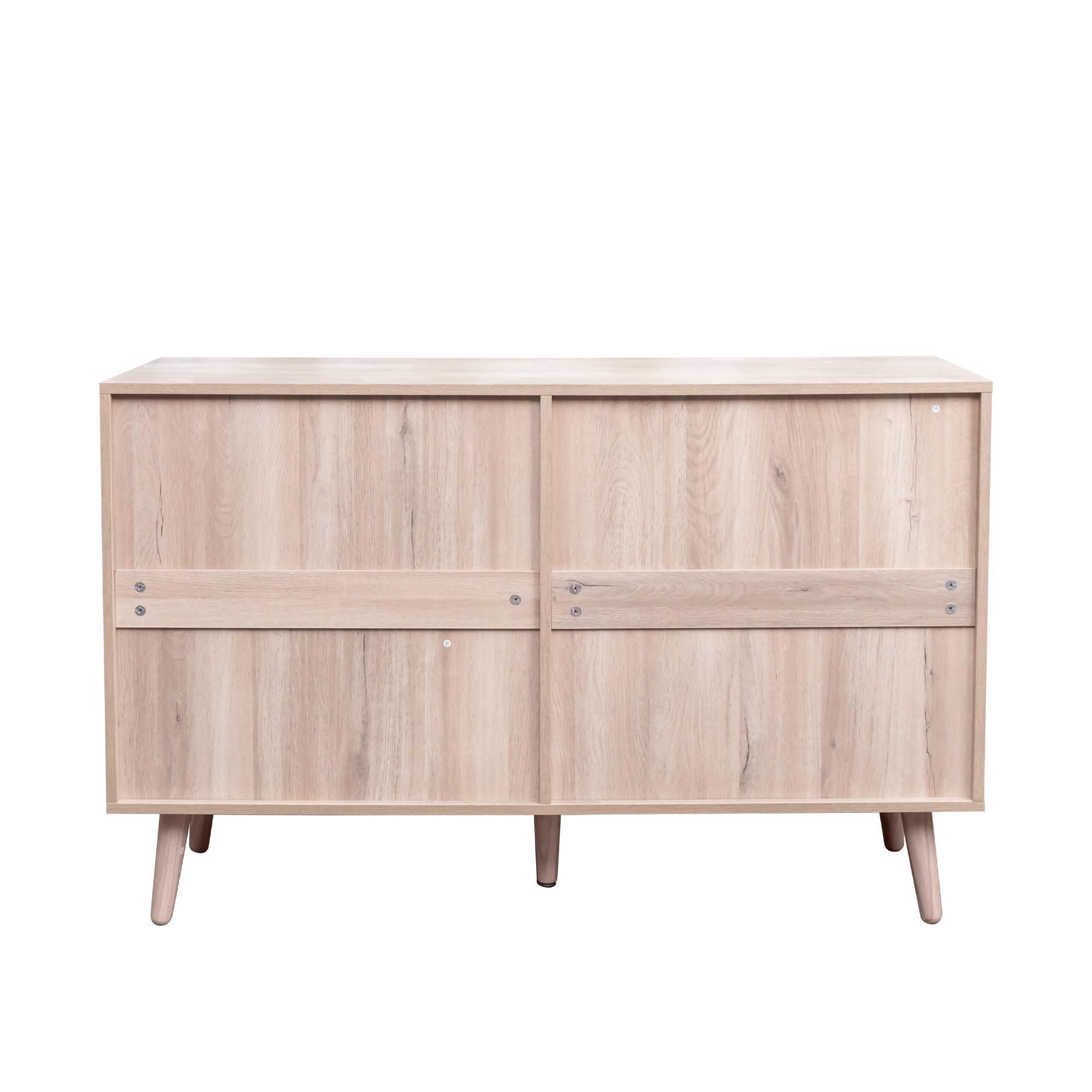 Clearance - Ferrero Wide Chest - 6 Drawer - Natural and Woven Rattan