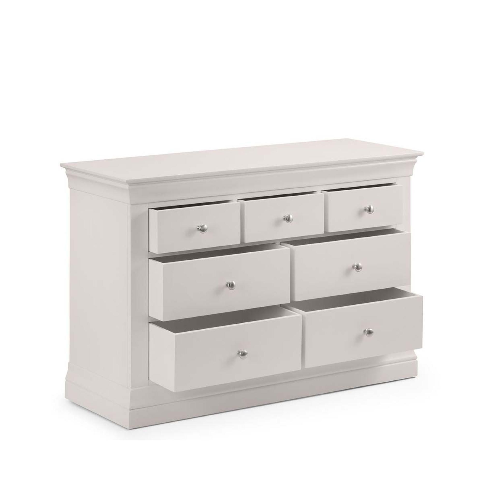 Clermont Chest of Drawers - 4+3 Drawer - Soft Grey