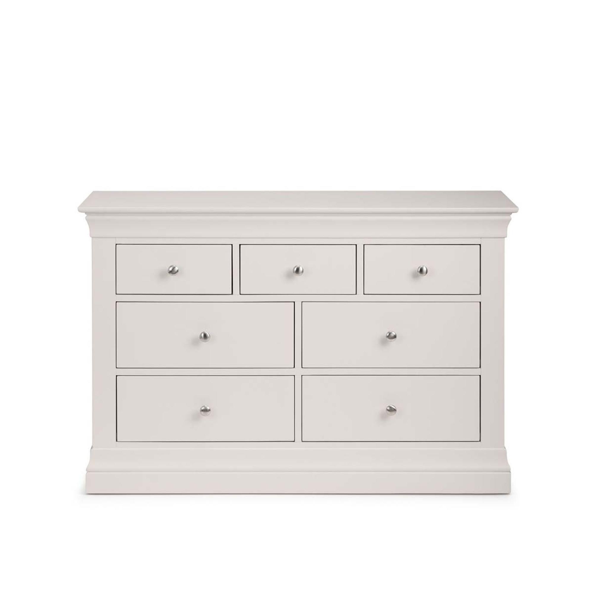 Clermont Chest of Drawers - 4+3 Drawer - Soft Grey
