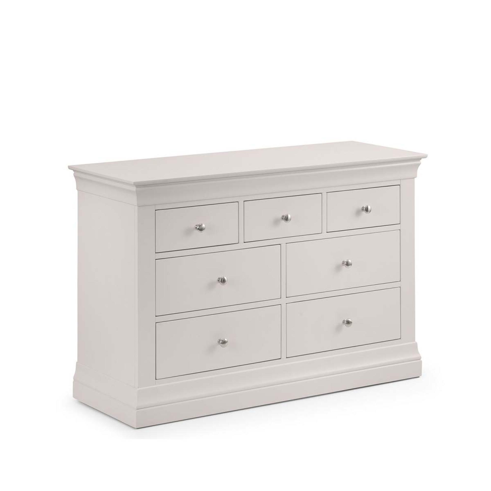 Clermont Chest of Drawers - 4+3 Drawer - Soft Grey
