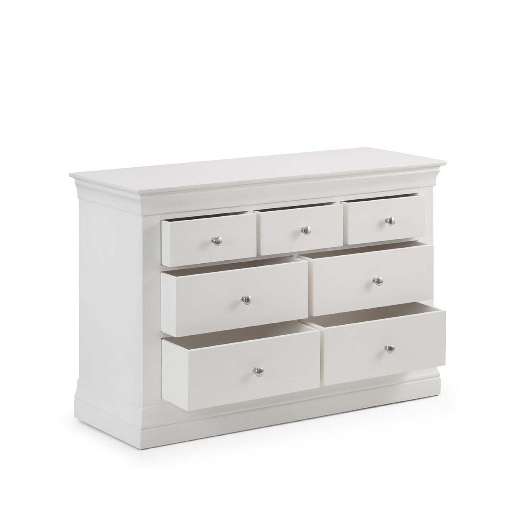 Clermont Chest of Drawers - 4+3 Drawer - White