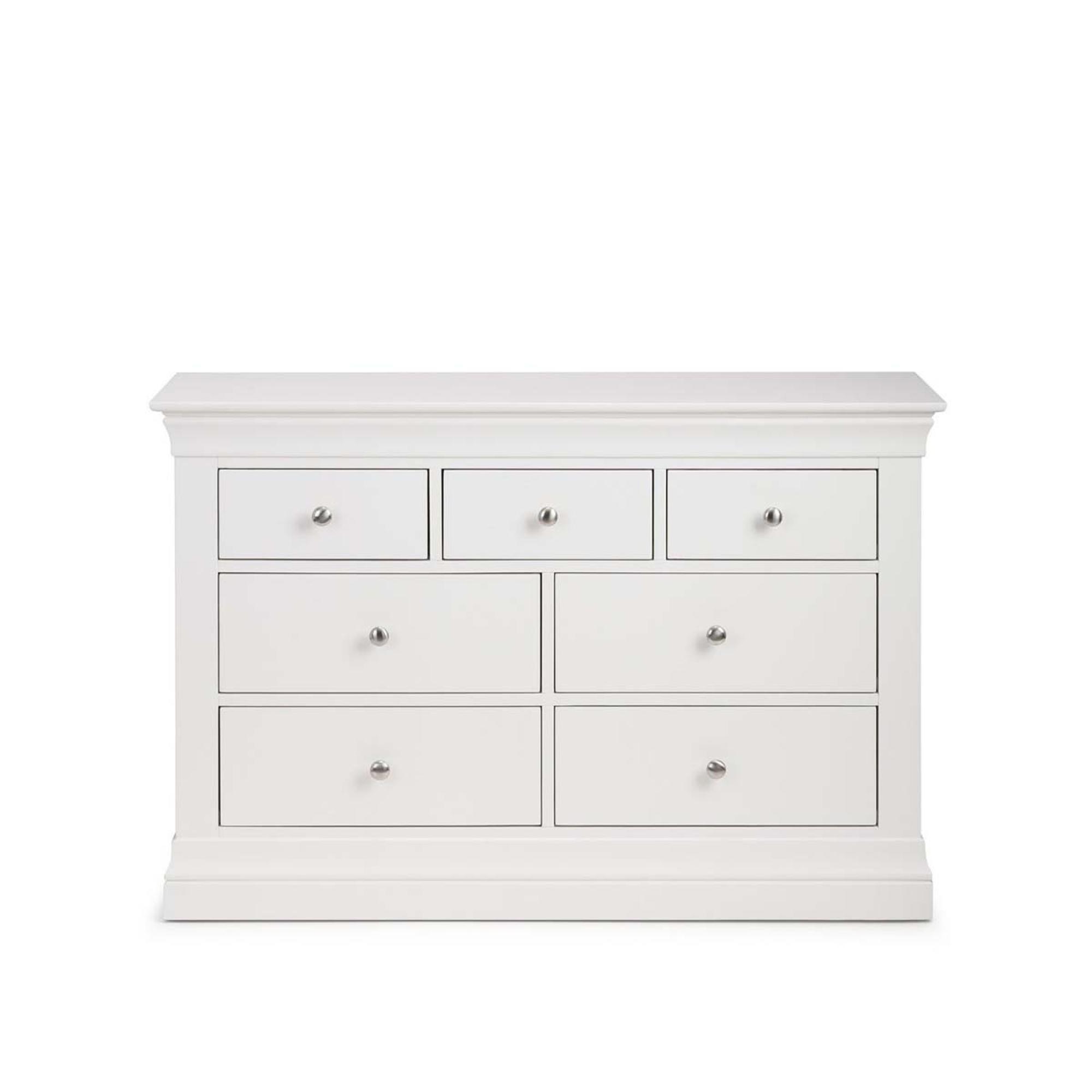 Clermont Chest of Drawers - 4+3 Drawer - White