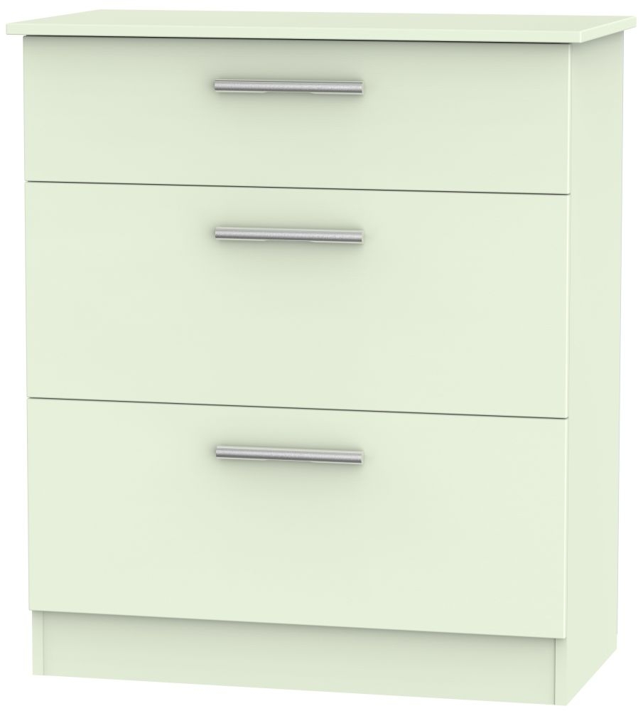 Contrast Cream 3 Drawer Deep Chest