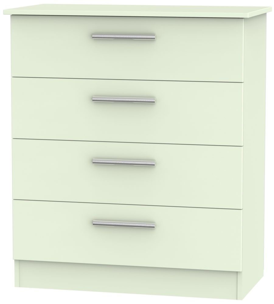 Contrast Cream 4 Drawer Chest