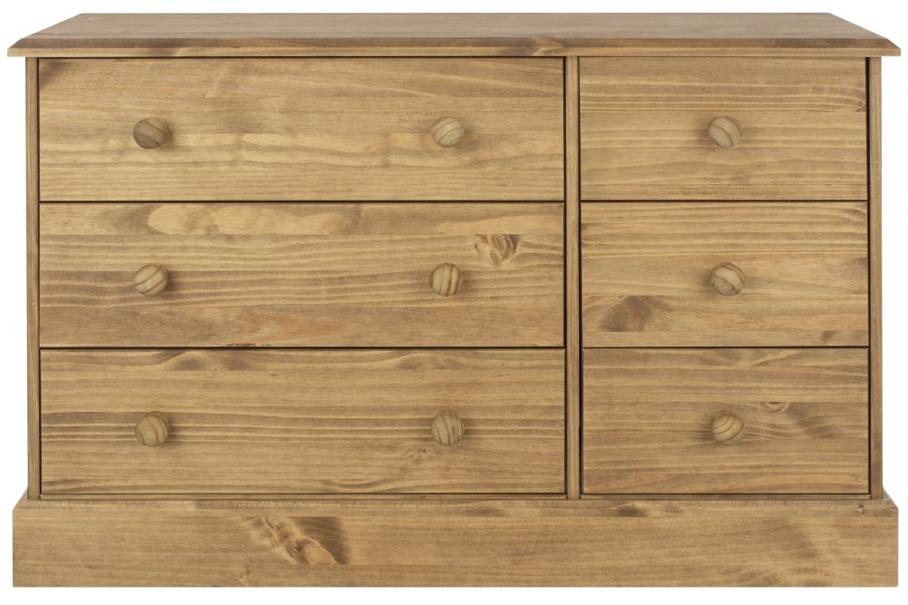 Cotswold Pine 6 Drawer Wide Chest