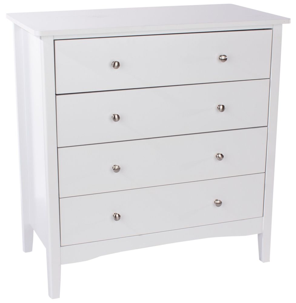 Como Chest - 4 Drawer - White Painted