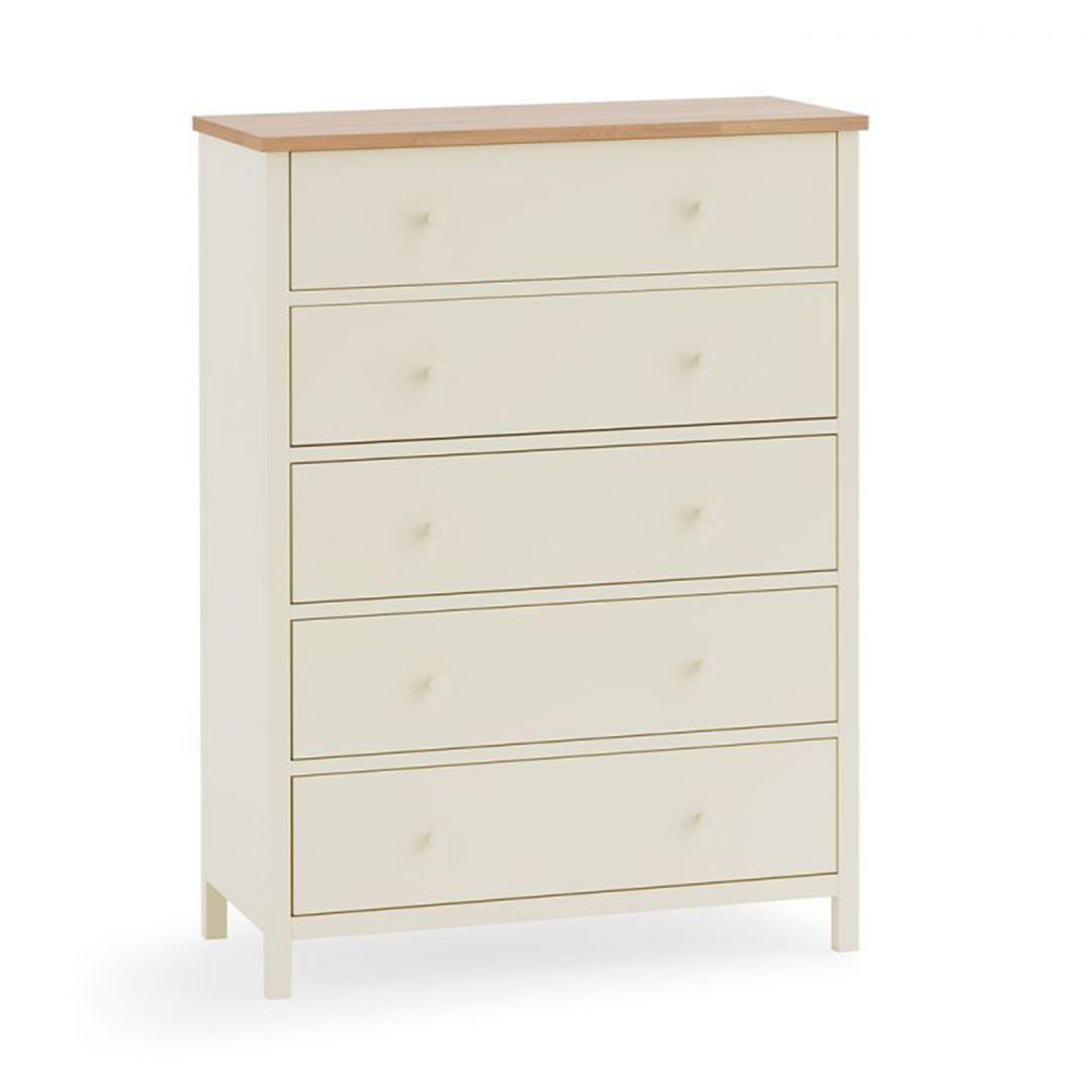 Coxmoor Chest of Drawers - 5 Drawer - Ivory