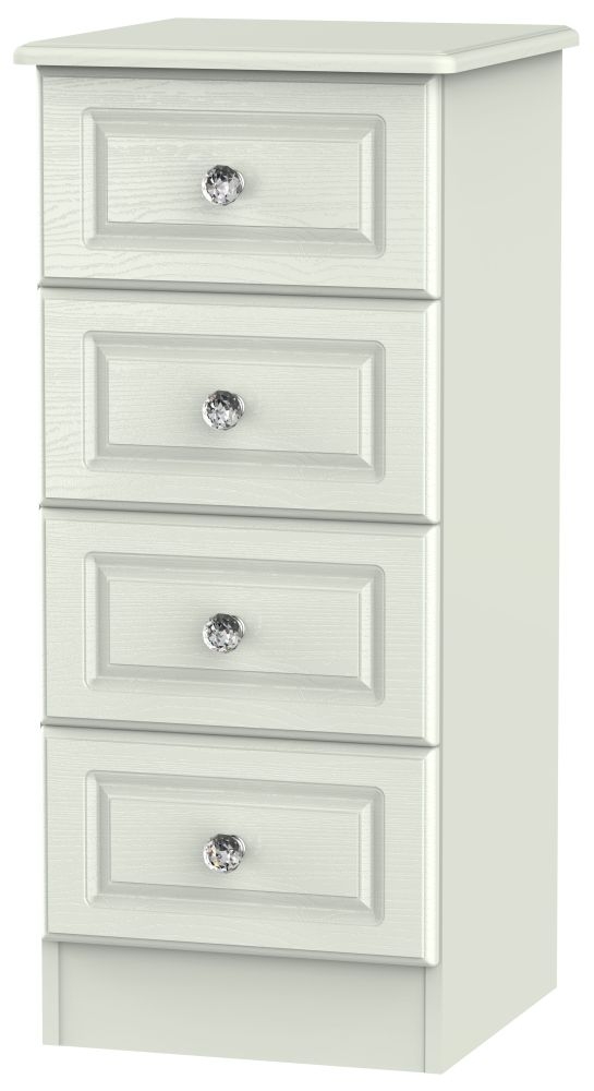 Crystal Cashmere 4 Drawer Narrow Chest