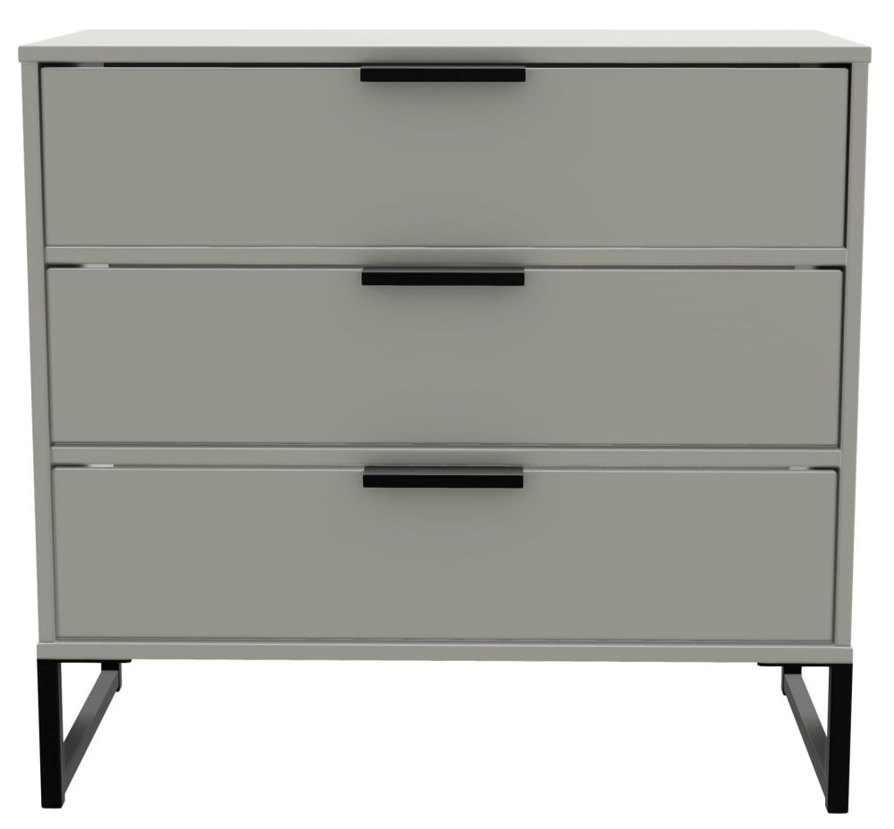 Diego Grey 3 Drawer Small Chest