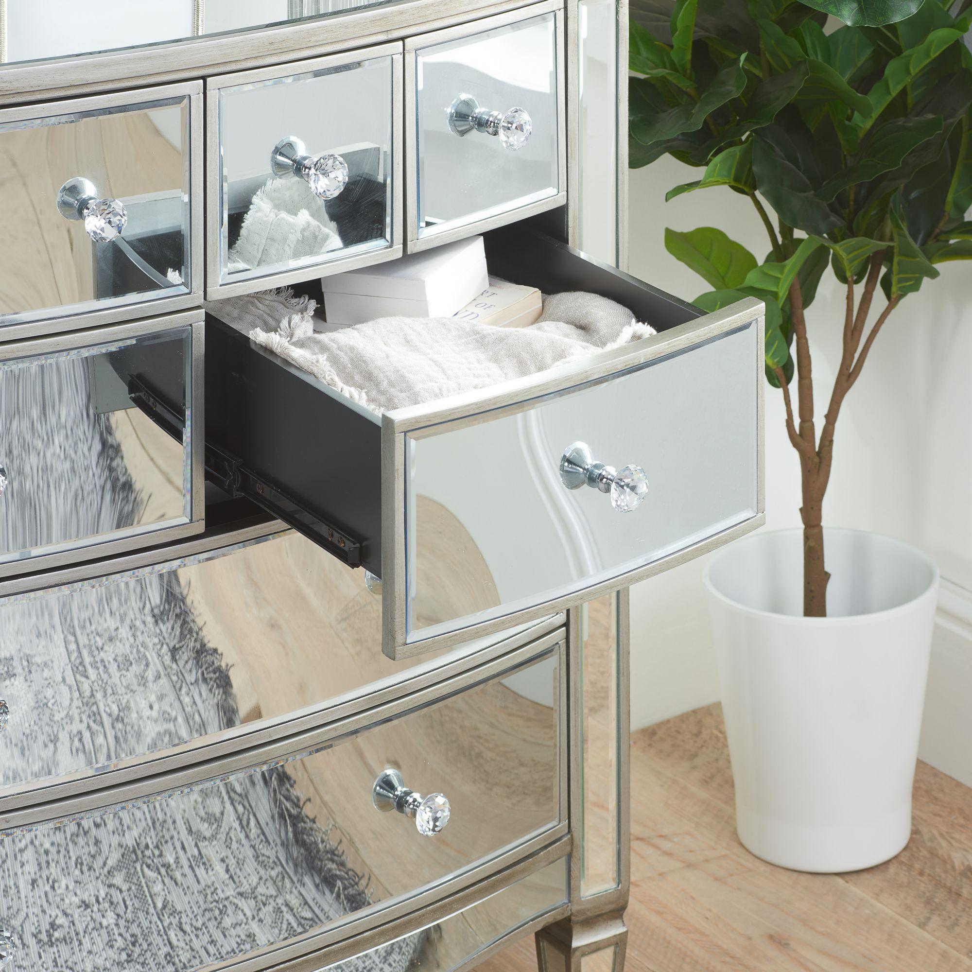 Elysee Chest - Multi Drawer - Mirrored