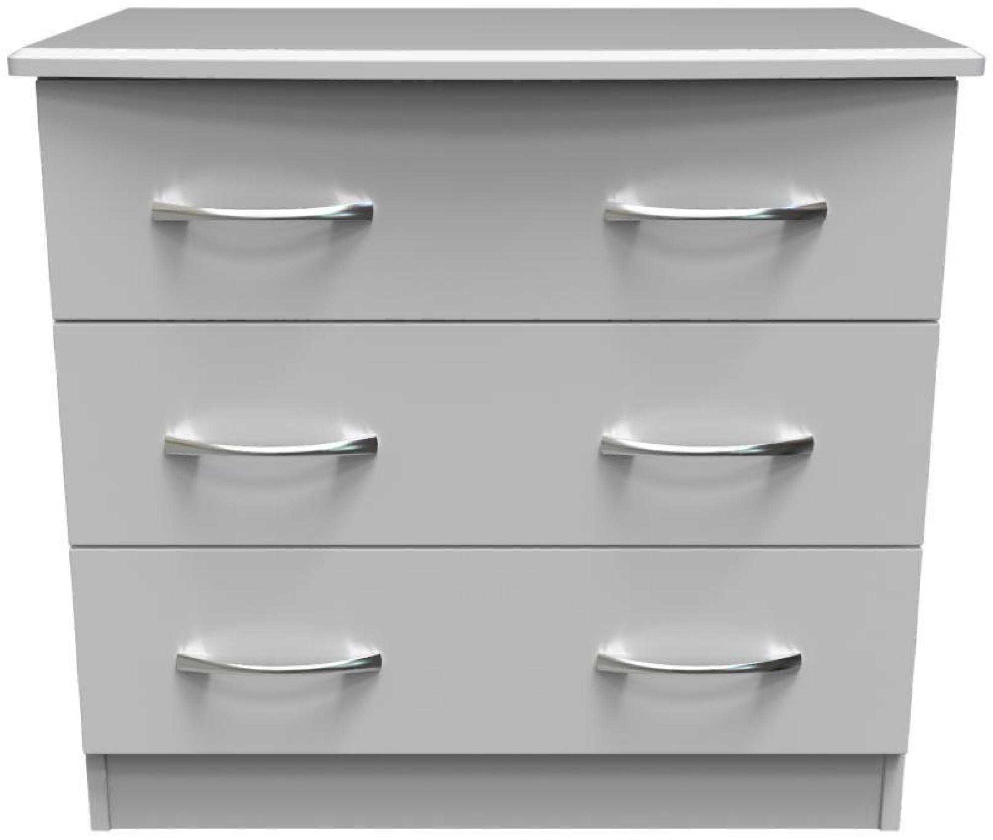 Eve Grey 3 Drawer Small Chest