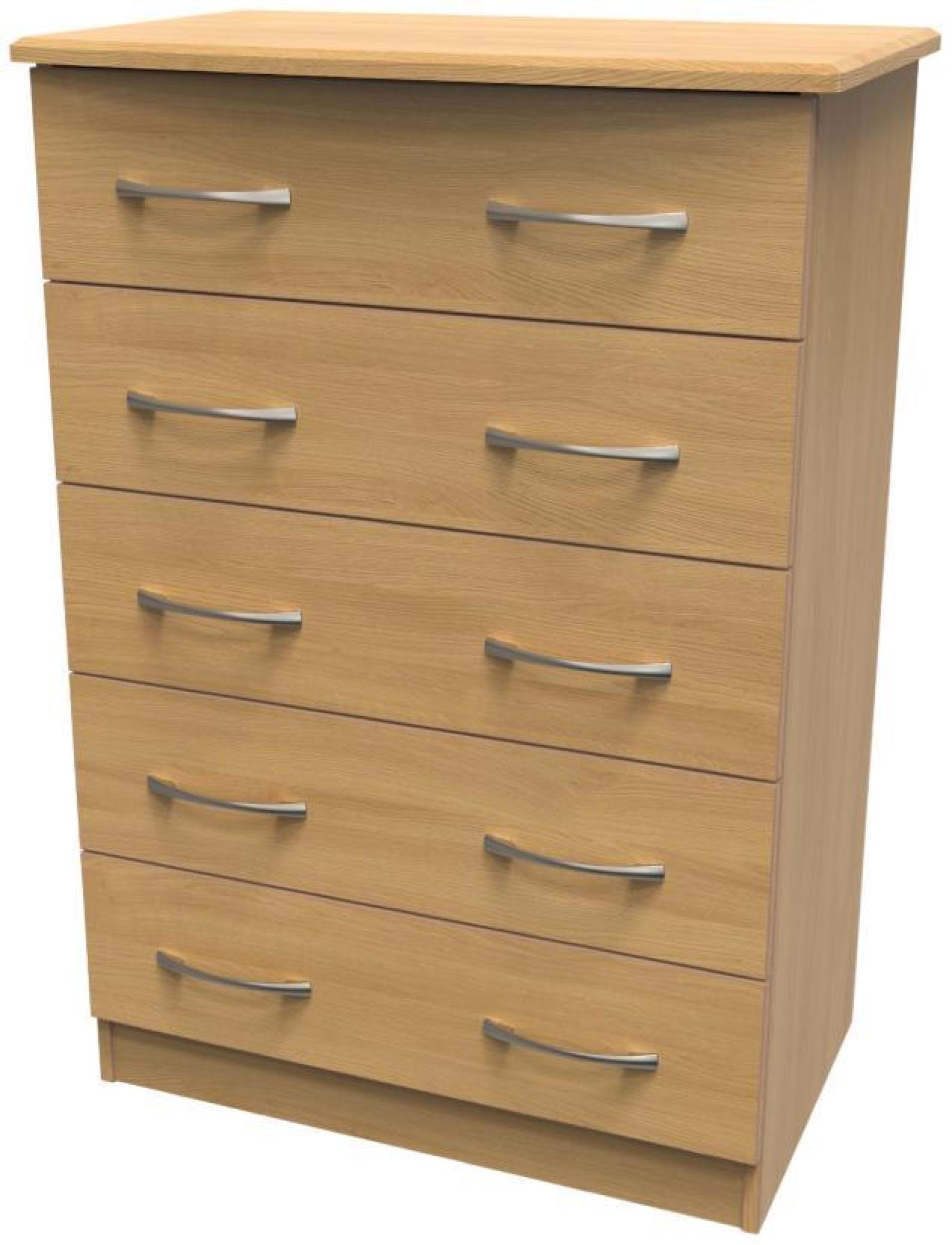 Eve Chest - 5 Drawer - Oak