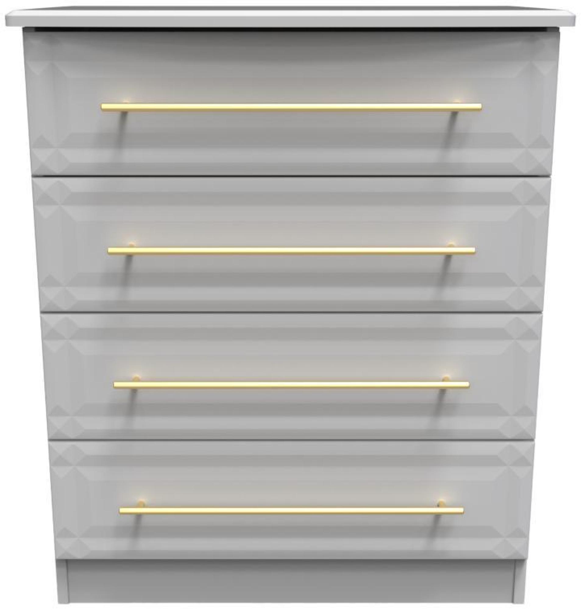 Faye Grey 4 Drawer Chest