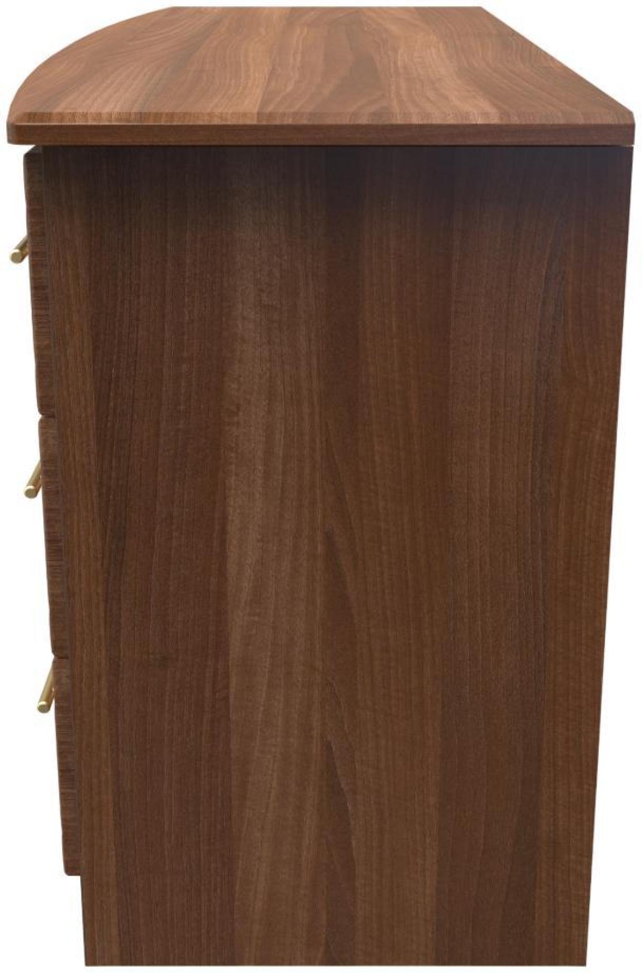 Faye Chest - 6 Drawer Midi - Walnut