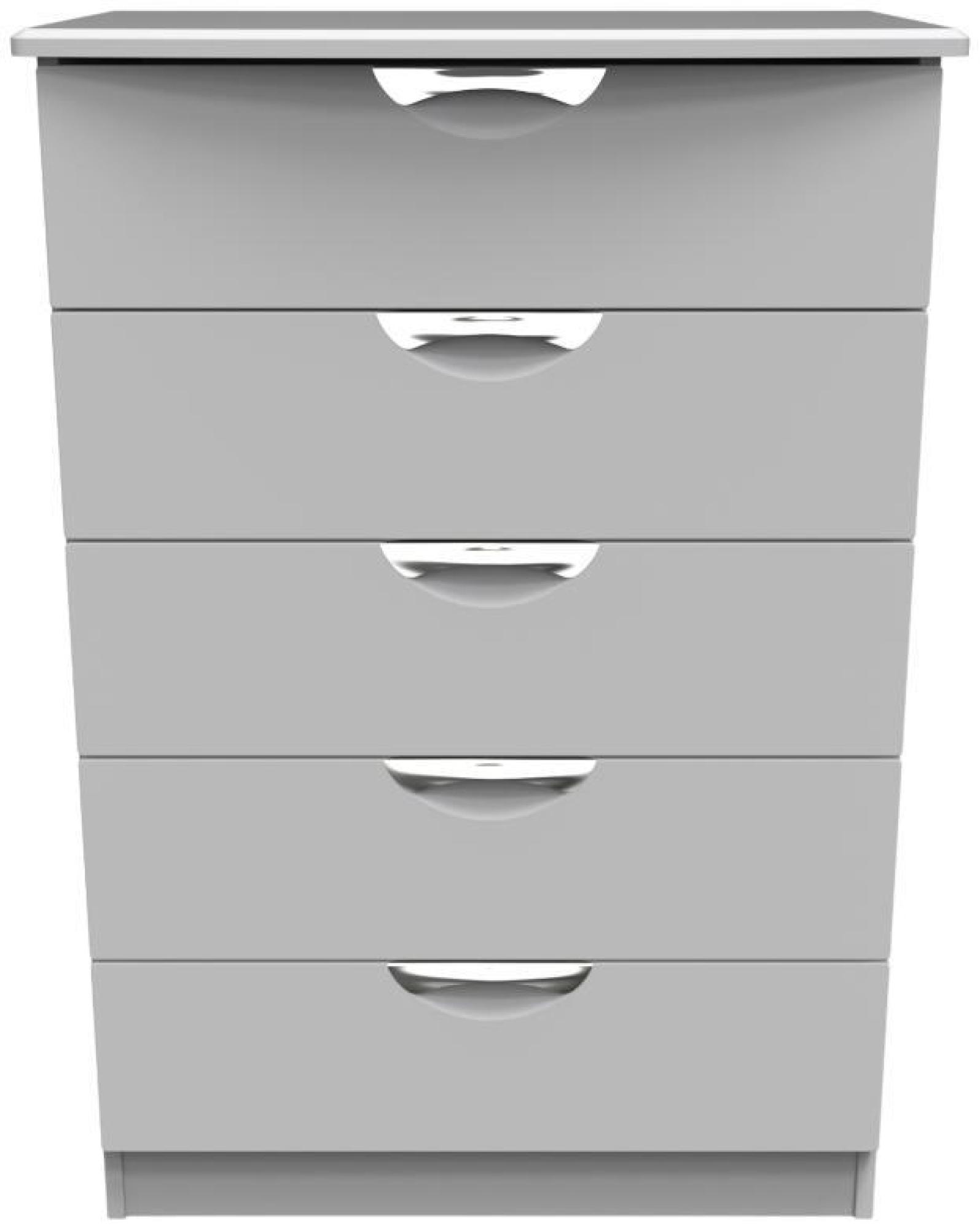 Flora Grey 5 Drawer Chest