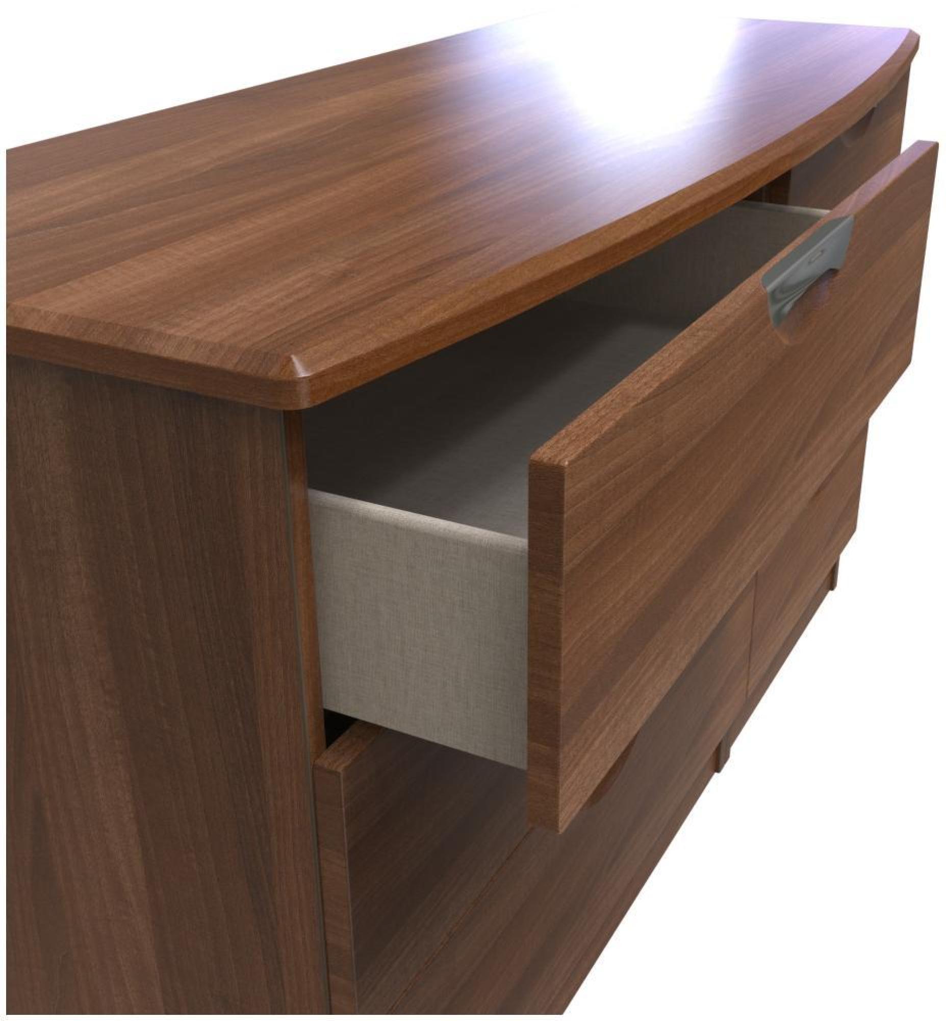 Flora Chest - 6 Drawer - Midi - Walnut