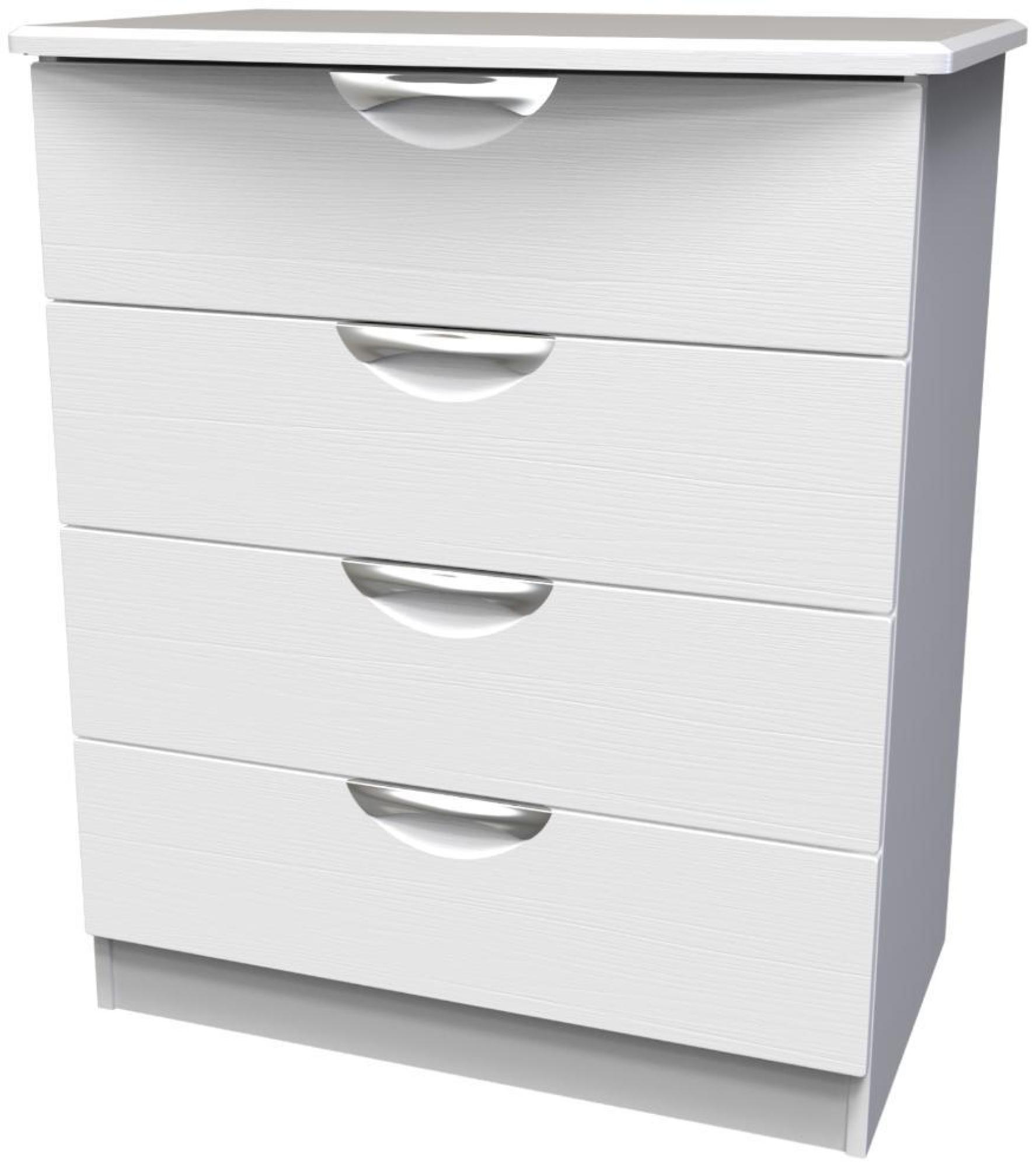 Flora Chest - 4 Drawer - White