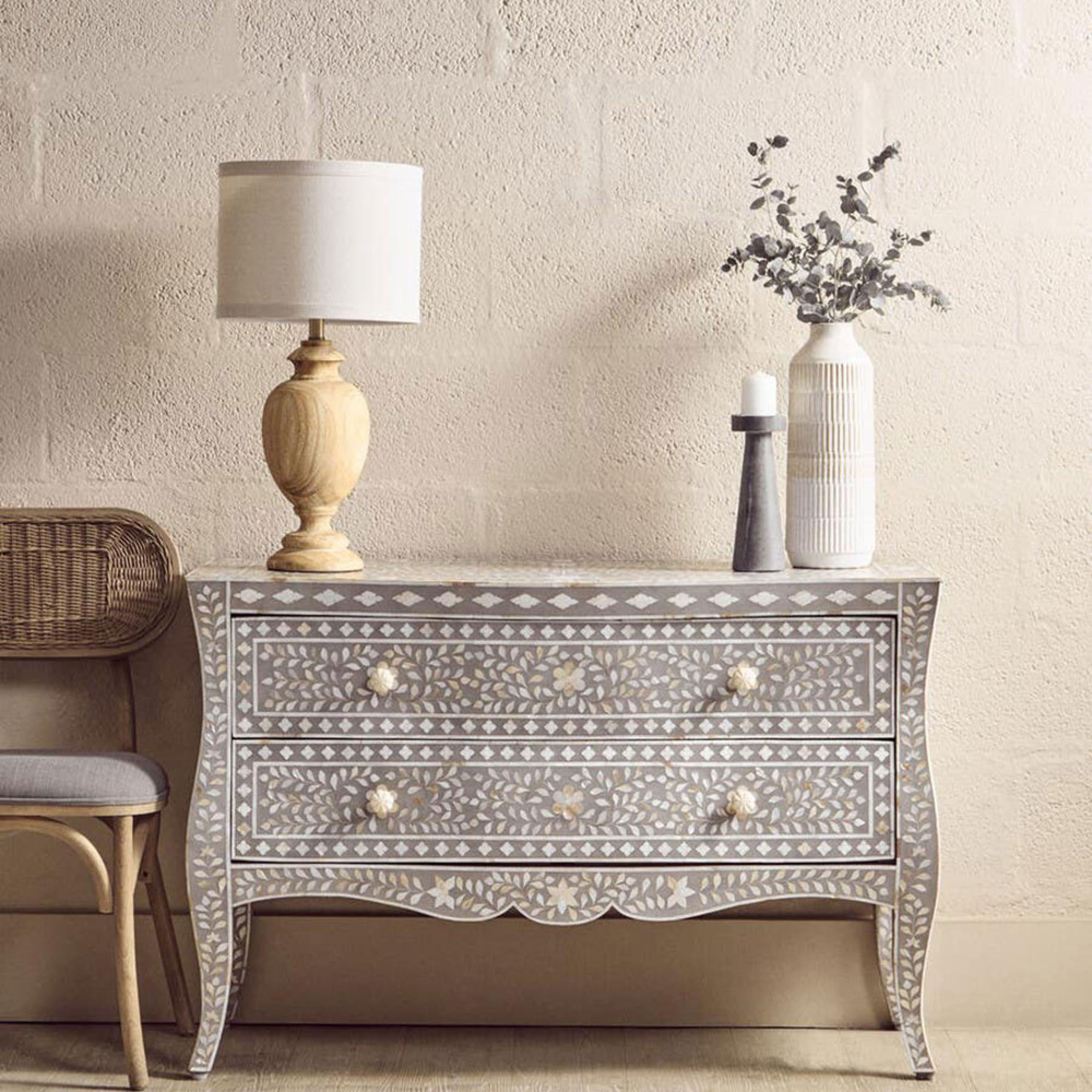 Fusion Chest - 2 Drawer - Grey Inlay