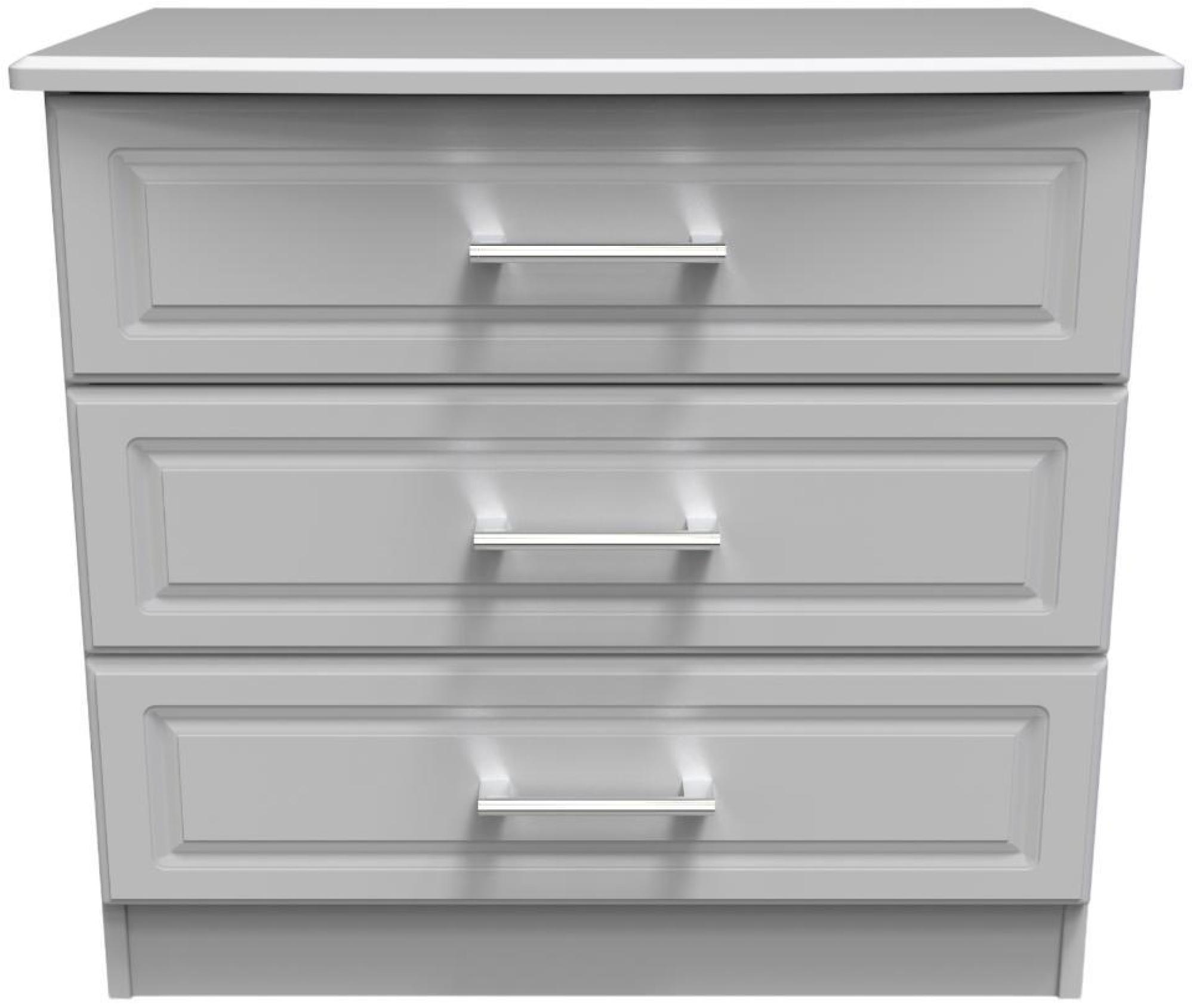 Gina Grey 3 Drawer Small Chest