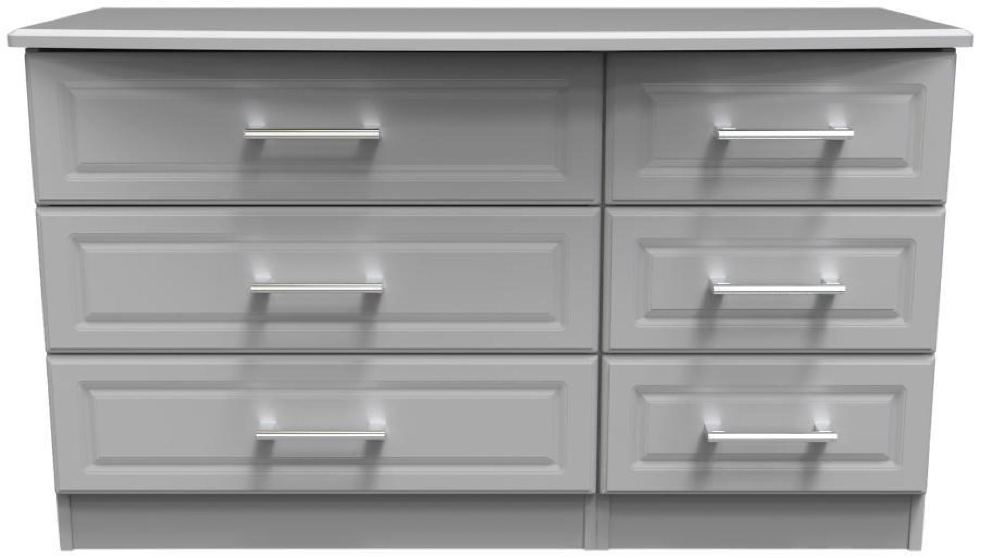 Gina Grey 6 Drawer Midi Dresser