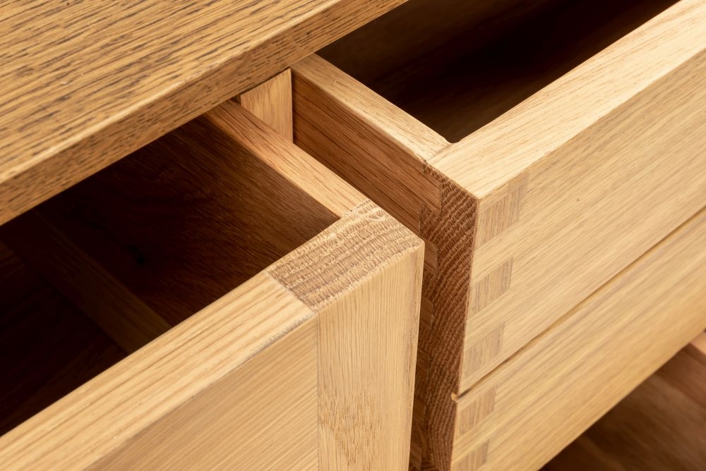 Grace Natural Oak 3 Over 4 Drawer Wide Chest